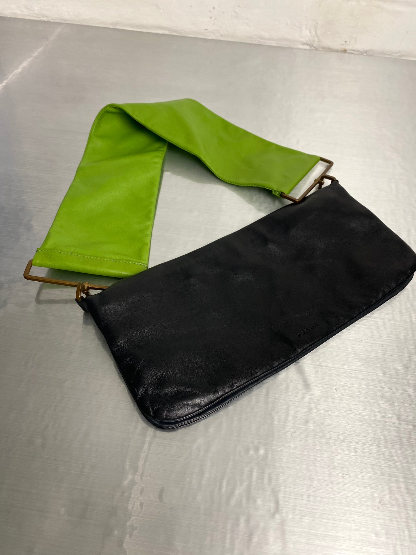SS 01 Prada Leather Flap Bag