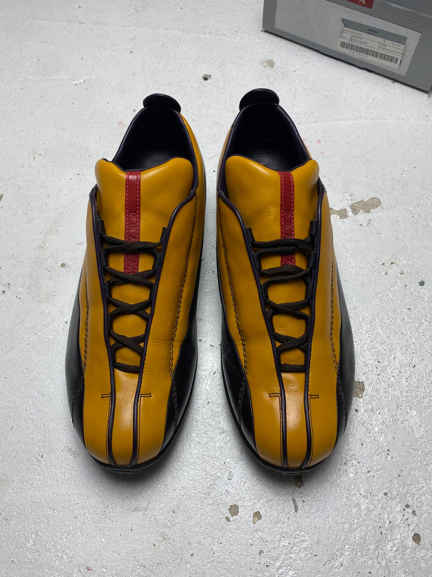 FW 00 Prada Sport Leather Trainers