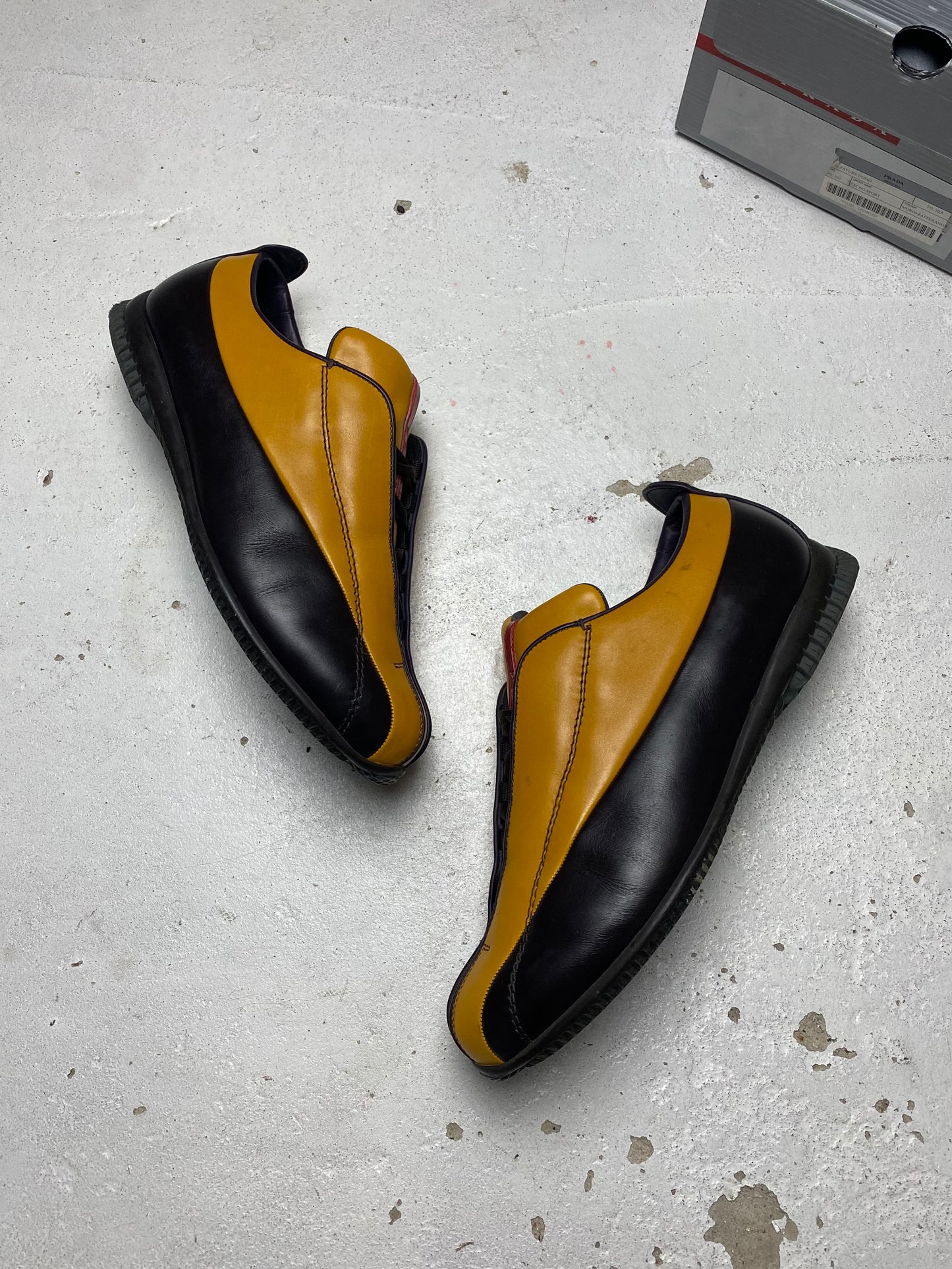 FW 00 Prada Sport Leather Trainers