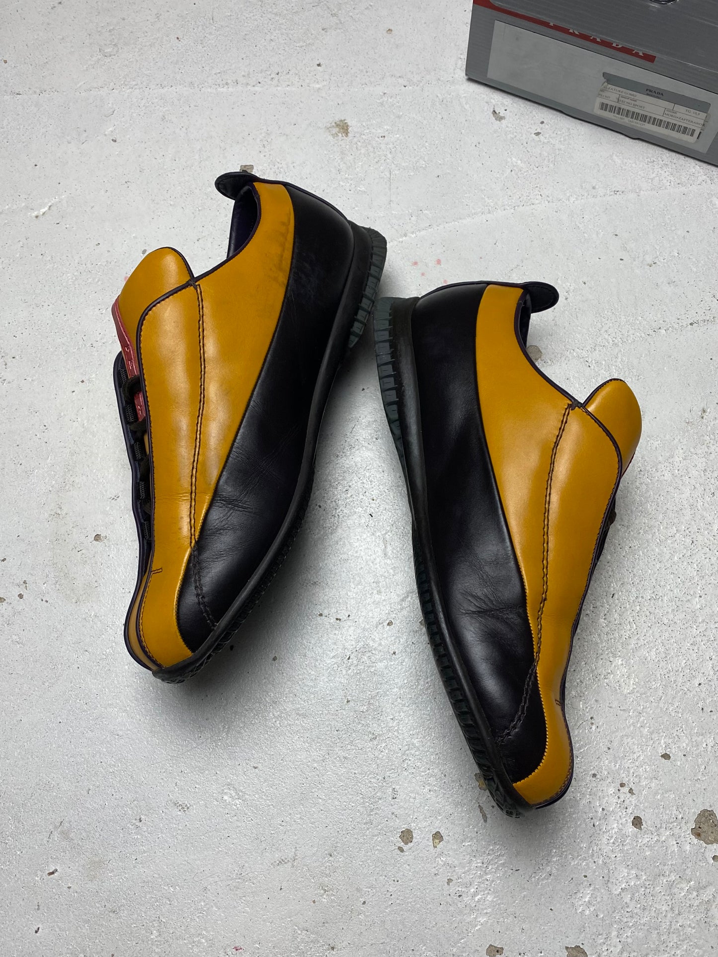 FW 00 Prada Sport Leather Trainers