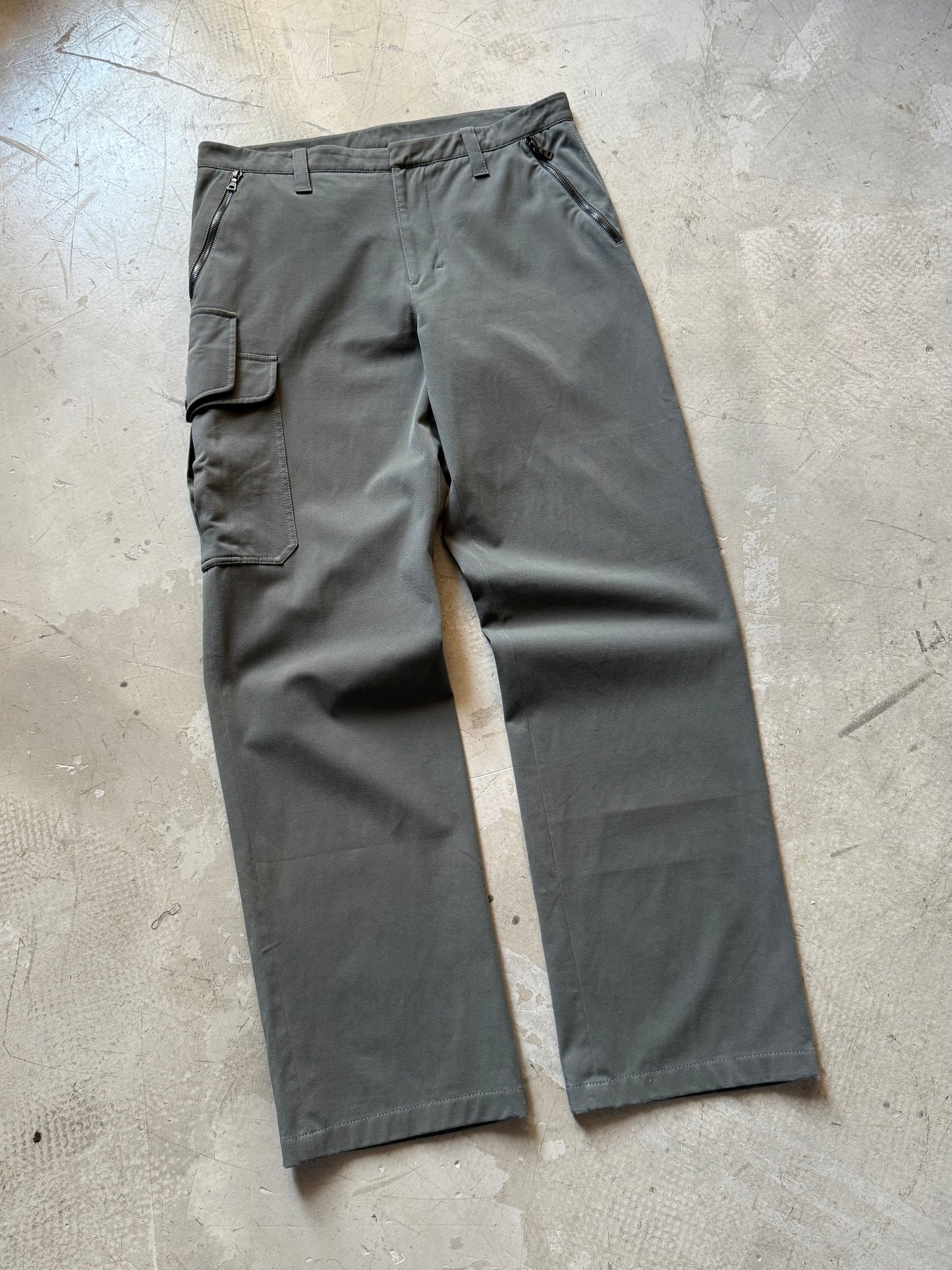 Prada Sport Asymmetrical Cargo Trousers