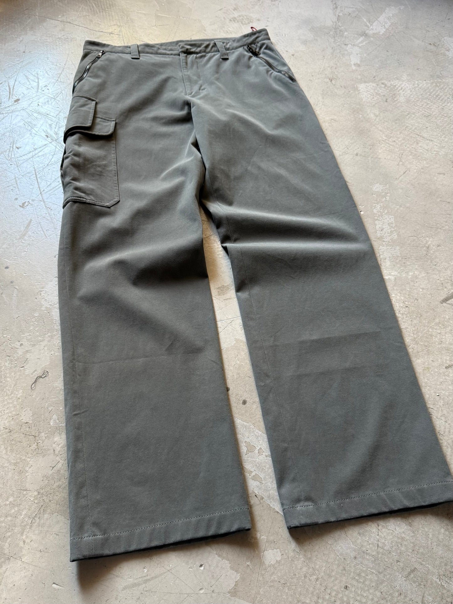 Prada Sport Asymmetrical Cargo Trousers