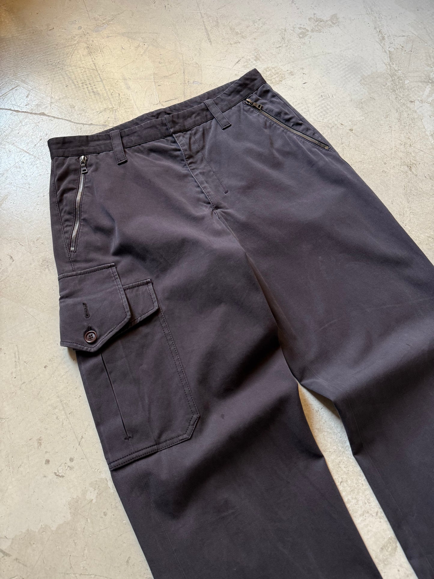 Prada Sport Asymmetrical Cargo Trousers