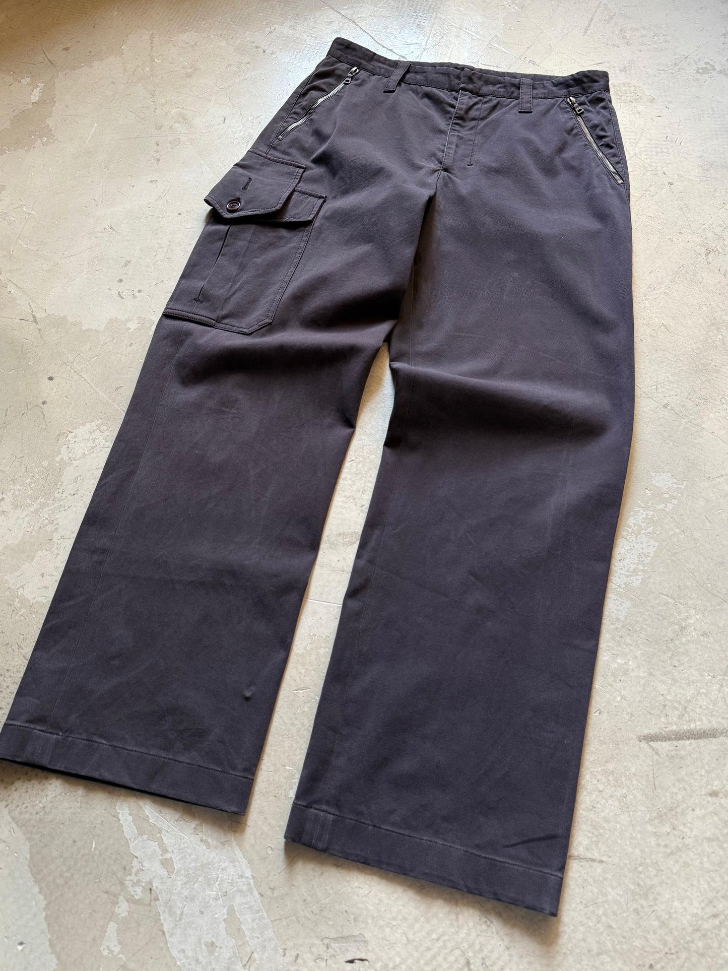 Prada Sport Asymmetrical Cargo Trousers