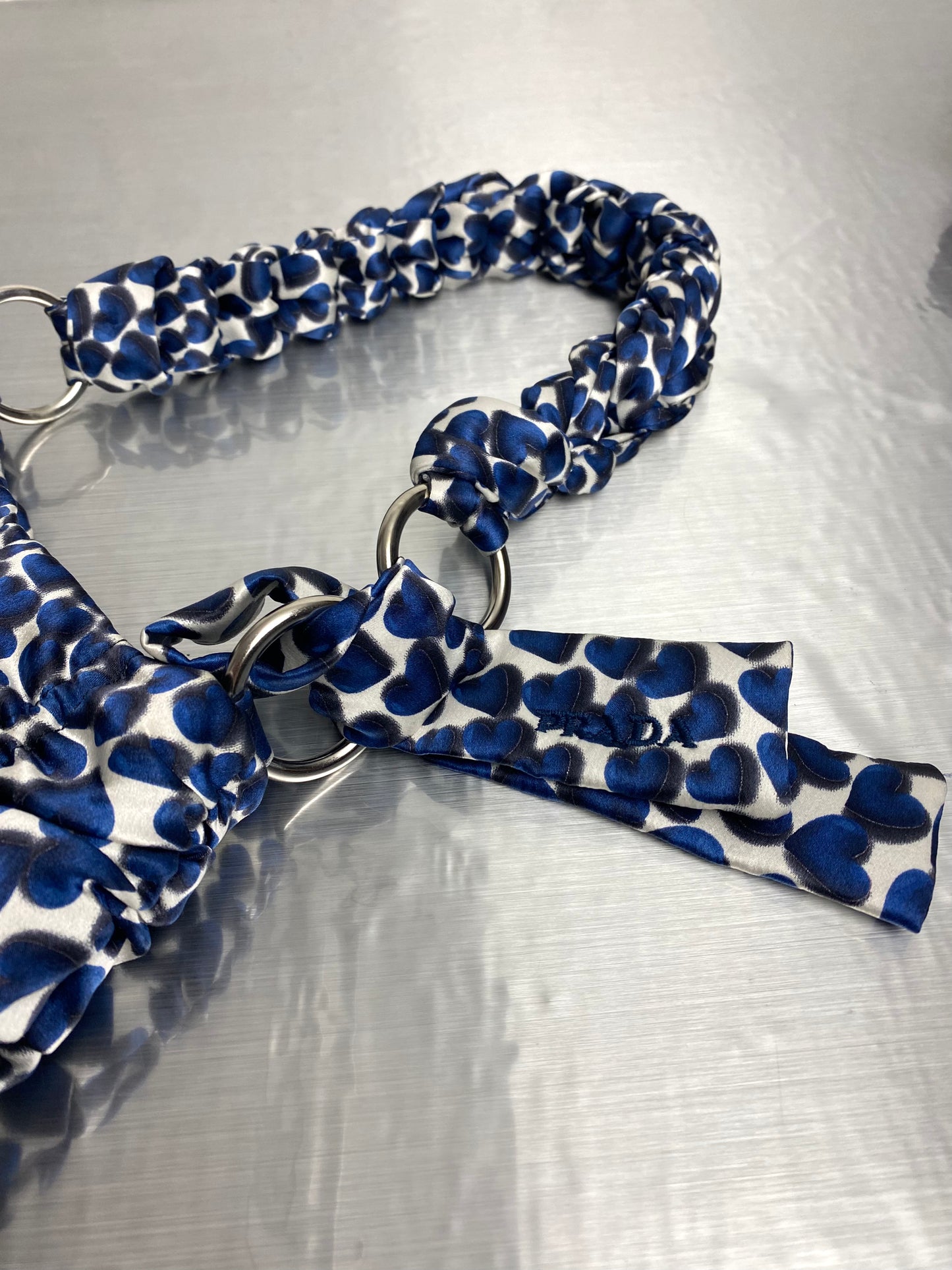 SS 00 Prada Silk Heart Shoulder Bag