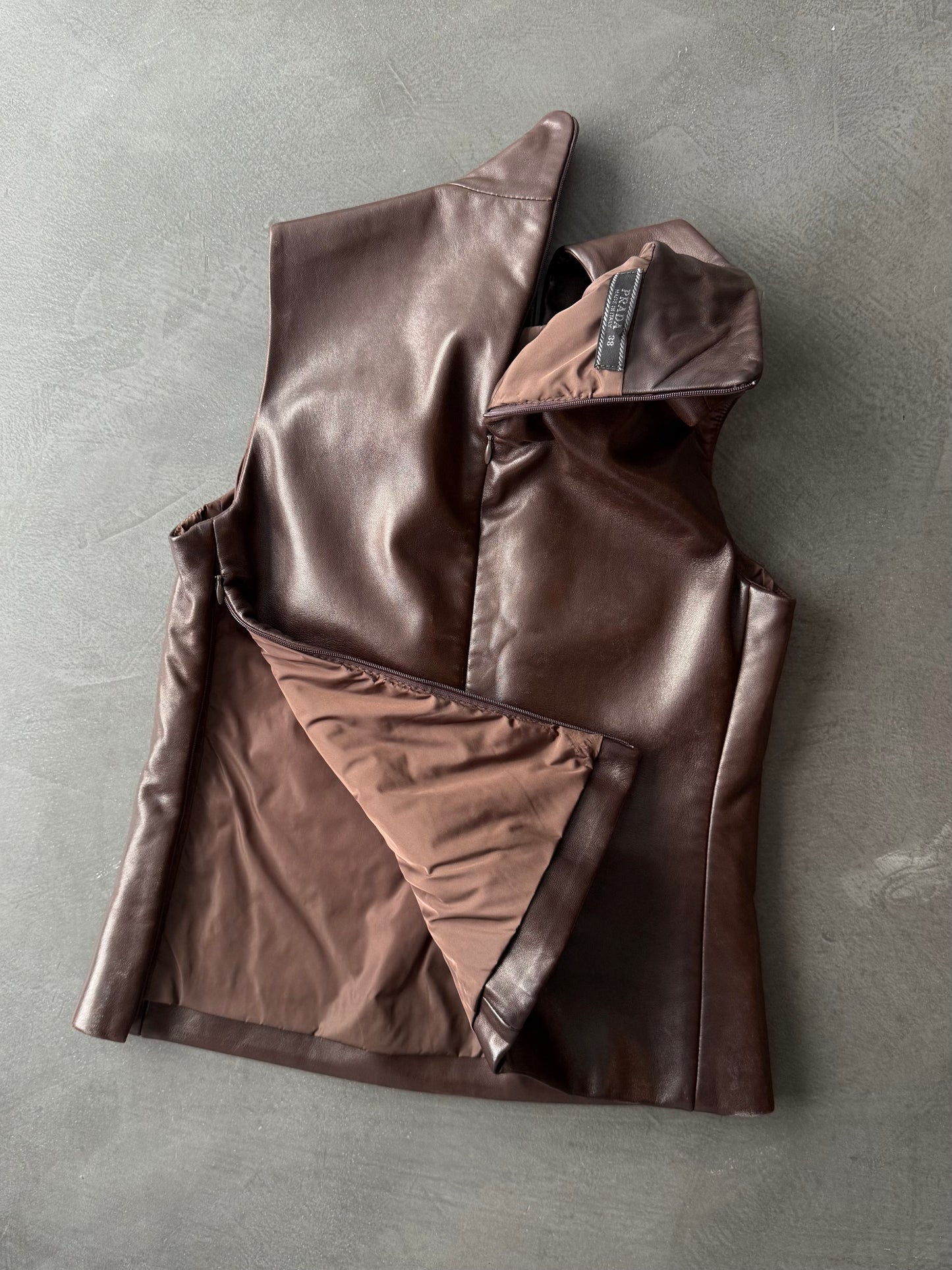 FW 00 Prada Leather Vest