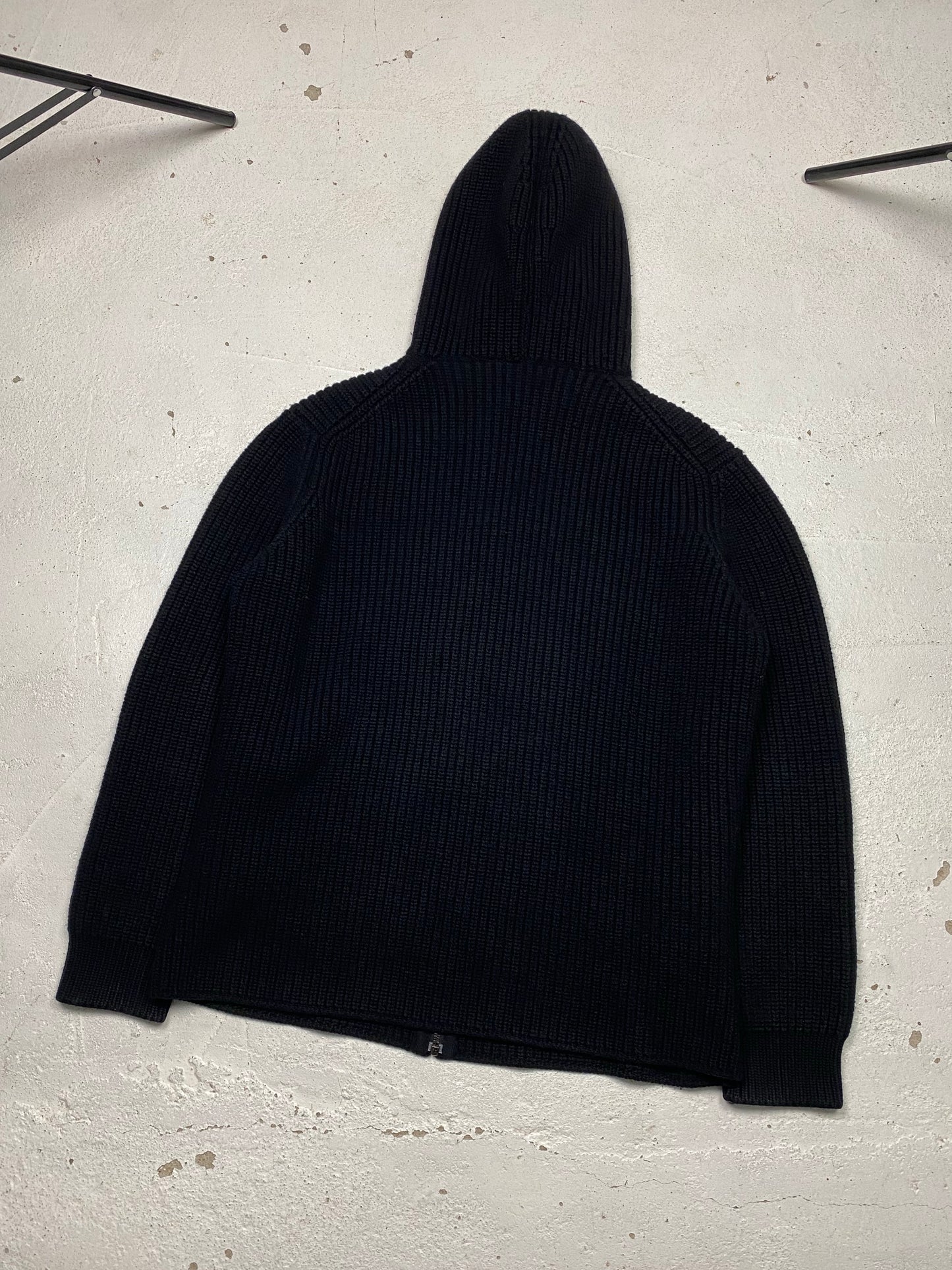 2009 Prada Linea Rossa Wool Knit Hoodie