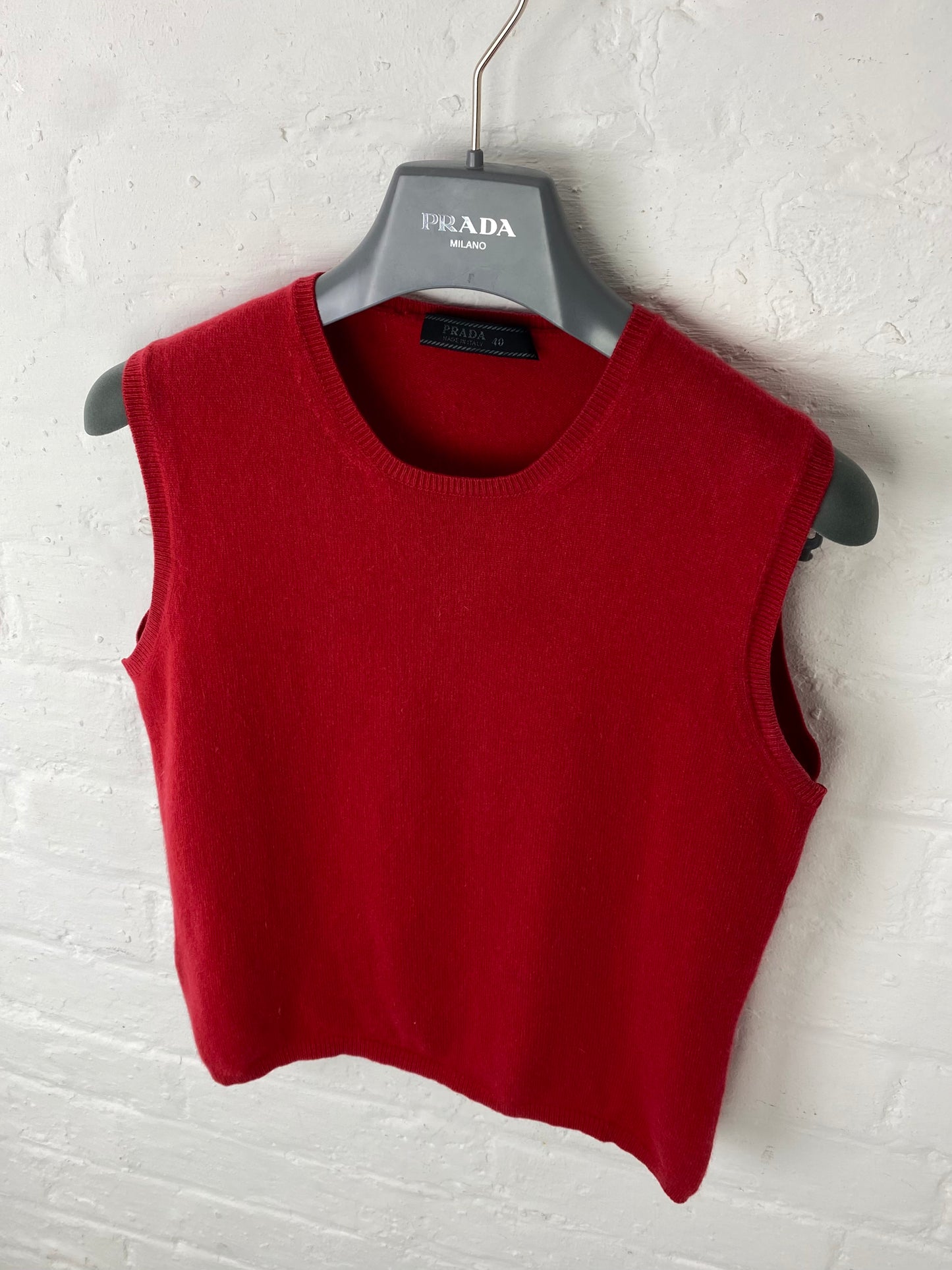 FW 00 Prada Cashmere Vest & Cardigan Set