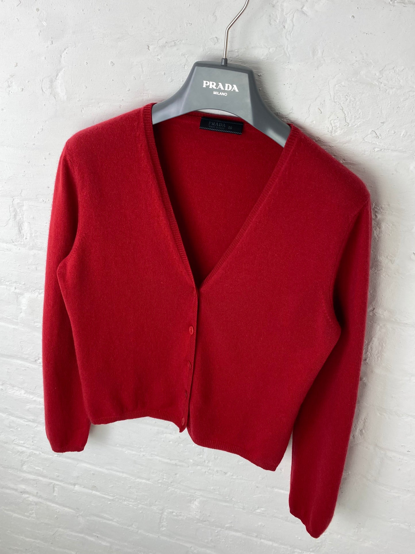 FW 00 Prada Cashmere Vest & Cardigan Set
