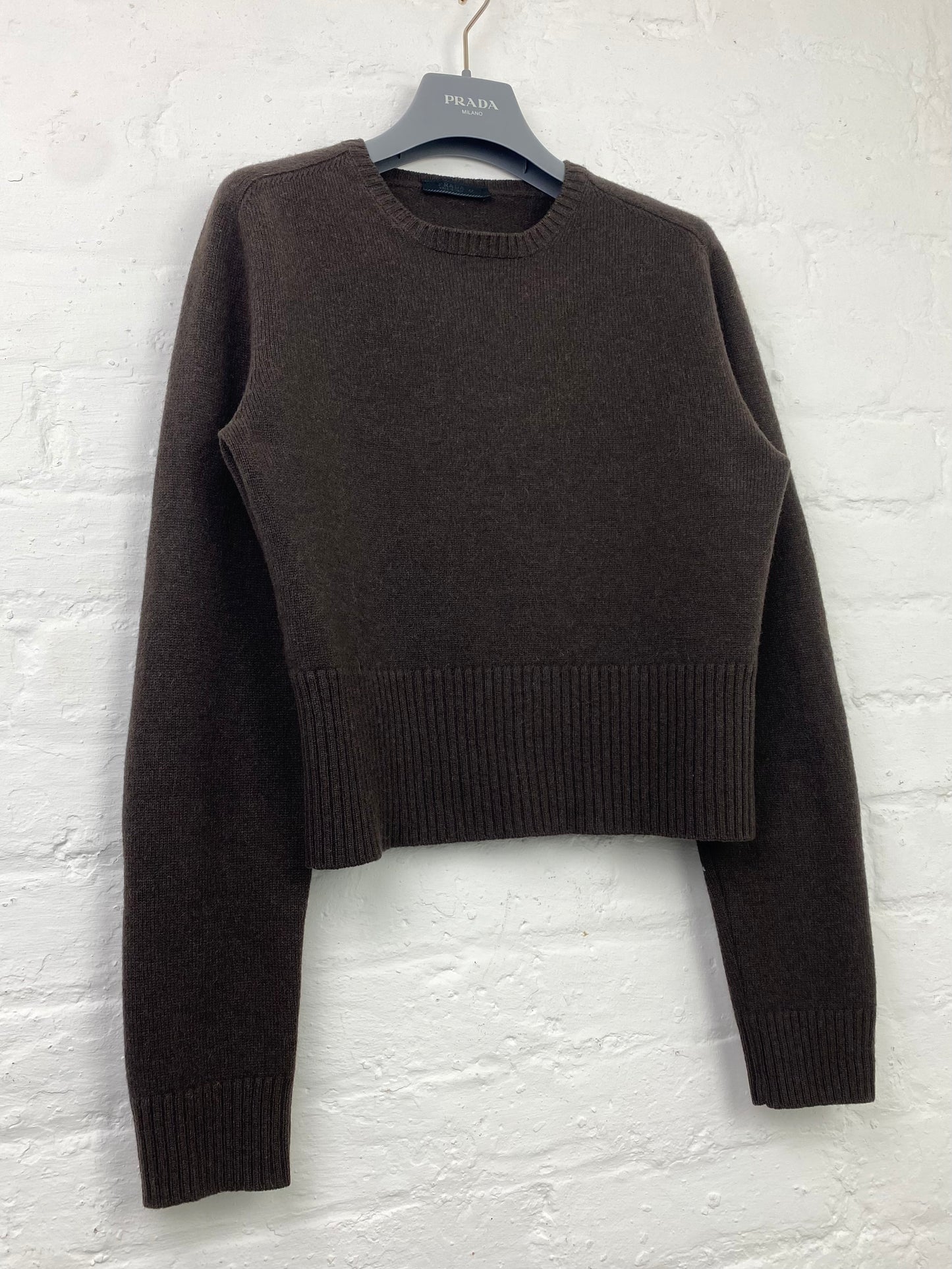 FW 99 Prada Camel Wool Knit