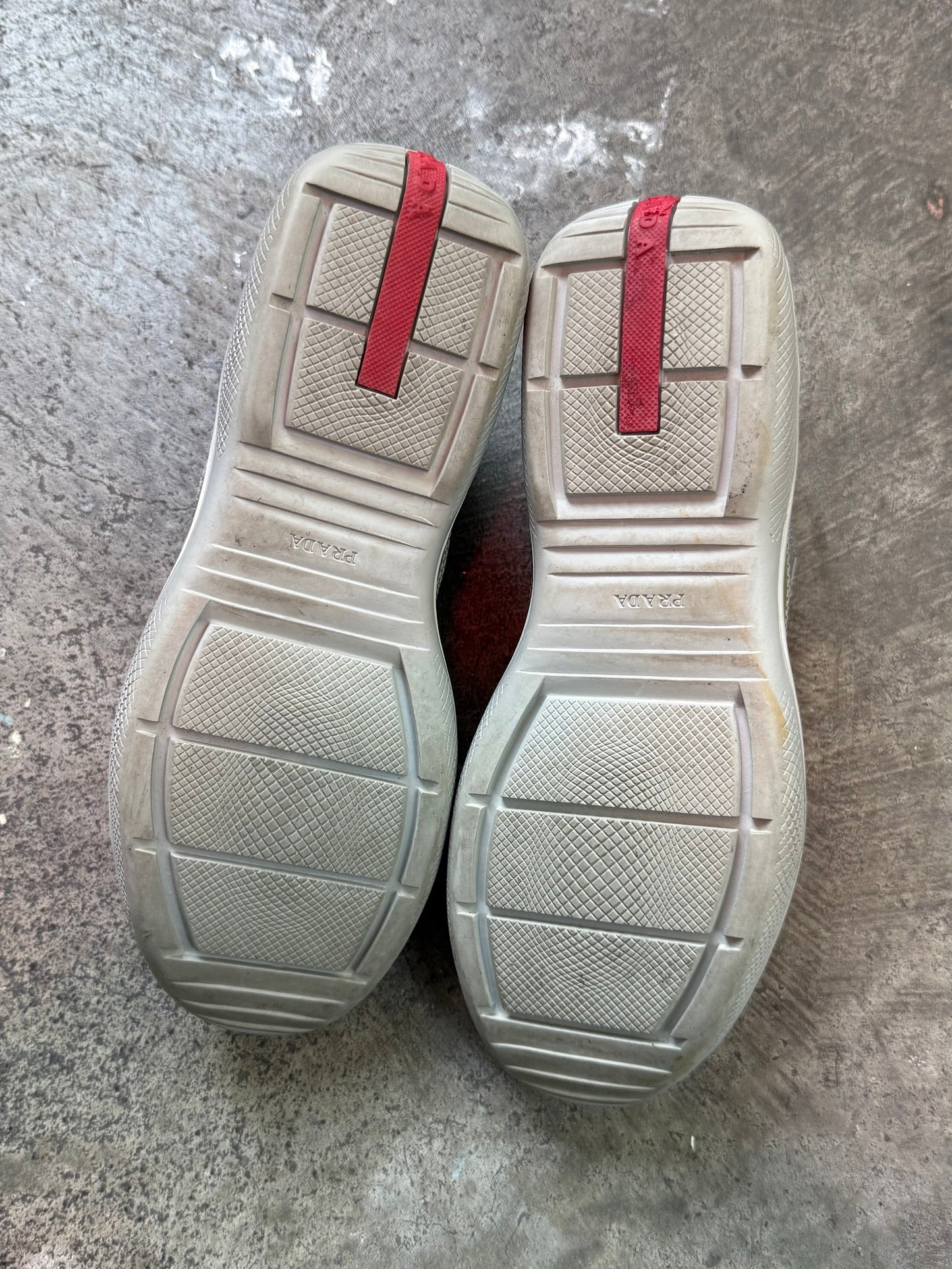 Prada Americas Cup Patent Trainers