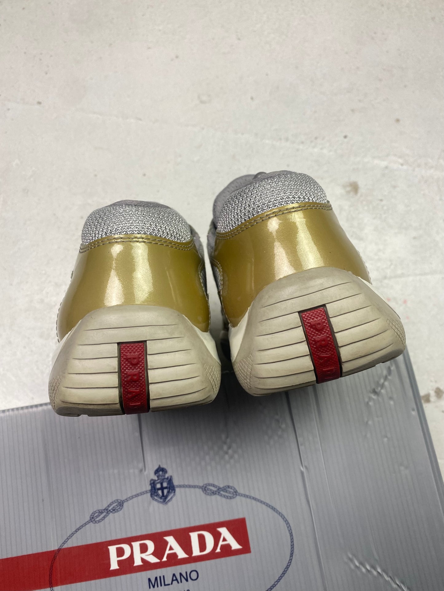 2008 Prada Americas Cup Patent Trainers