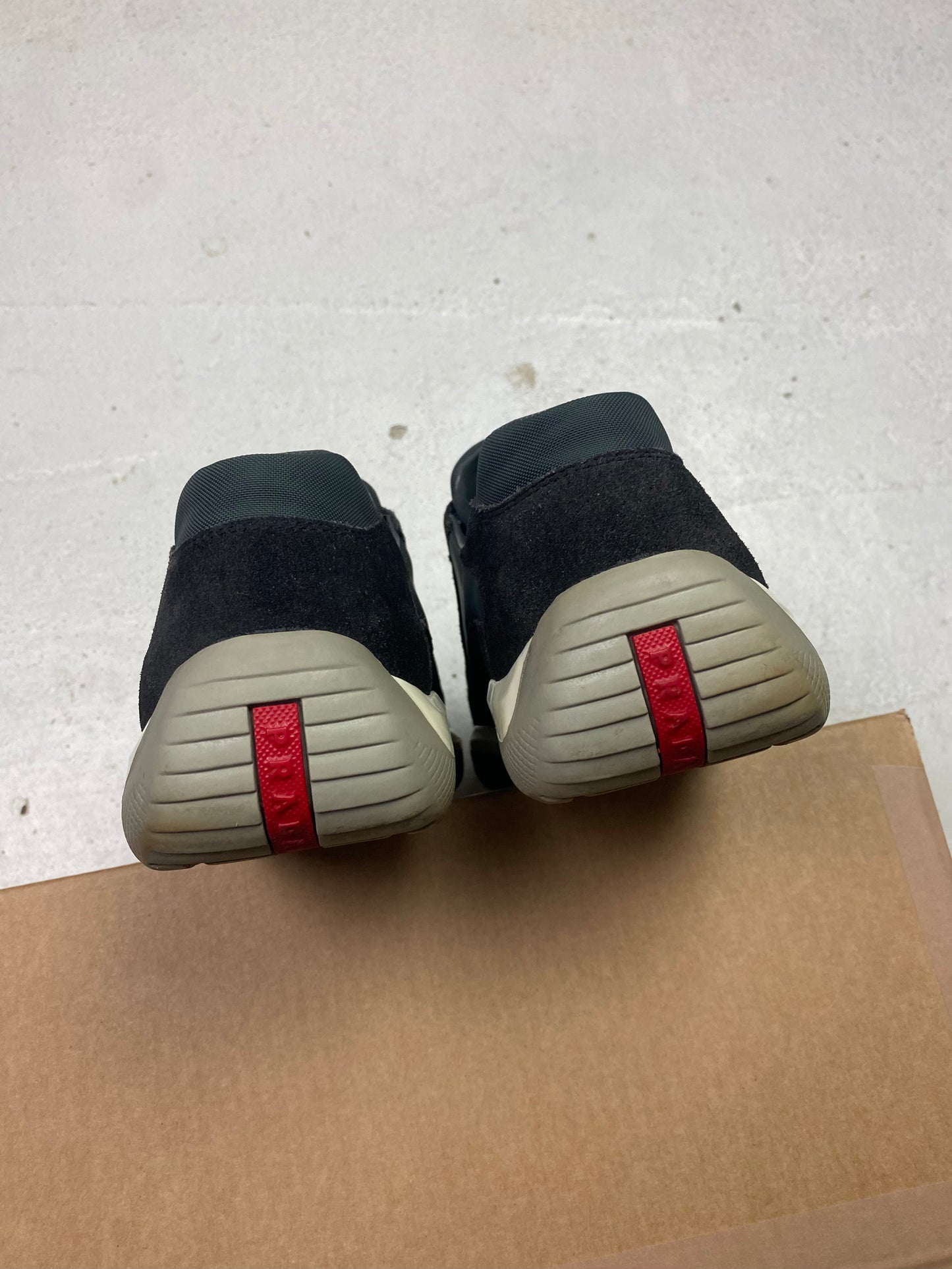 Prada Americas Cup Suede Trainers