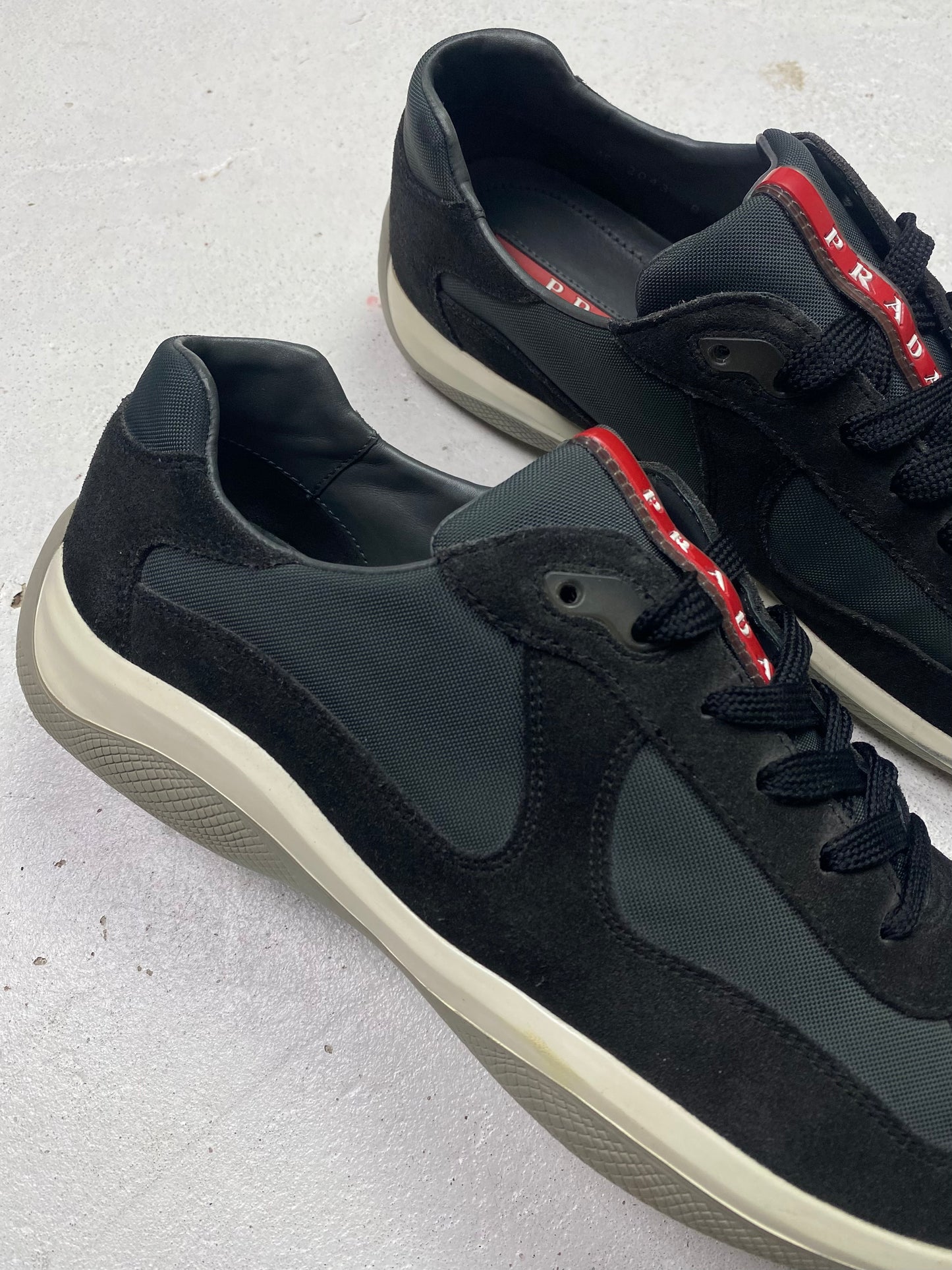 Prada Americas Cup Suede Trainers