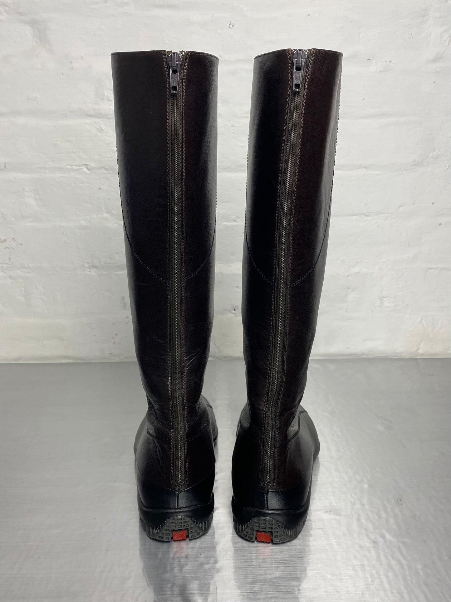 FW 00 Prada Sport Leather Boots