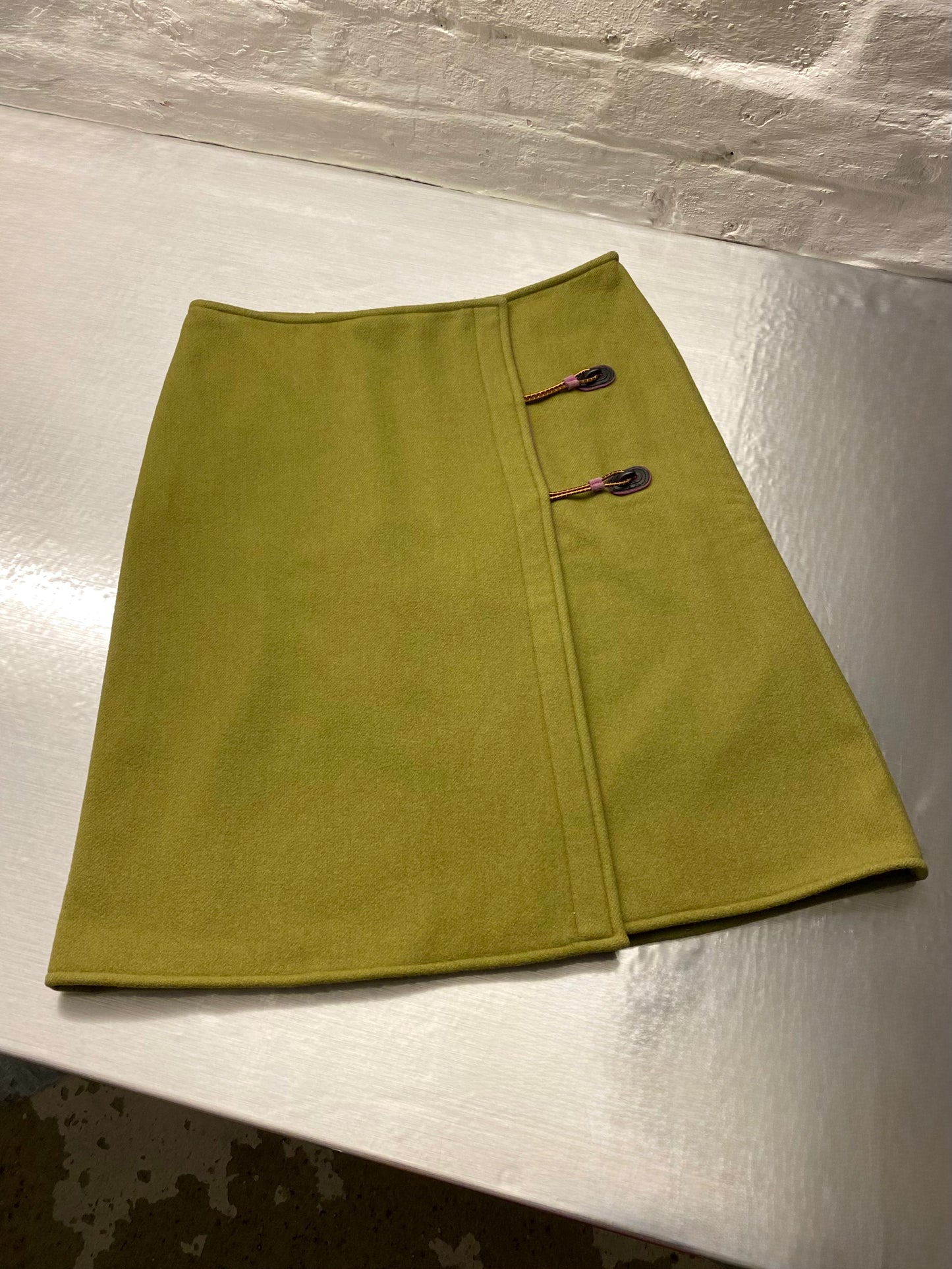 FW 99 Miu Miu Wool Loop Skirt