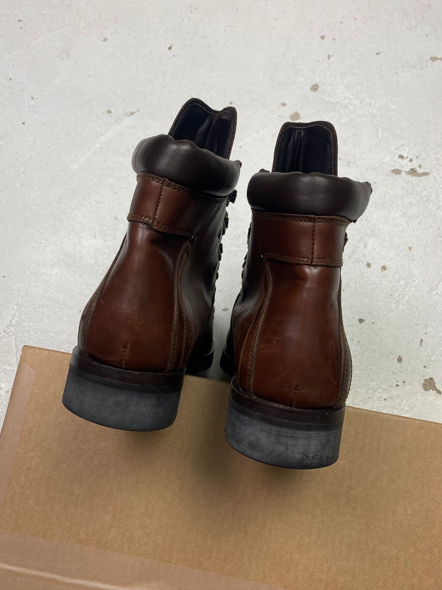 Prada Leather Hiking Boots