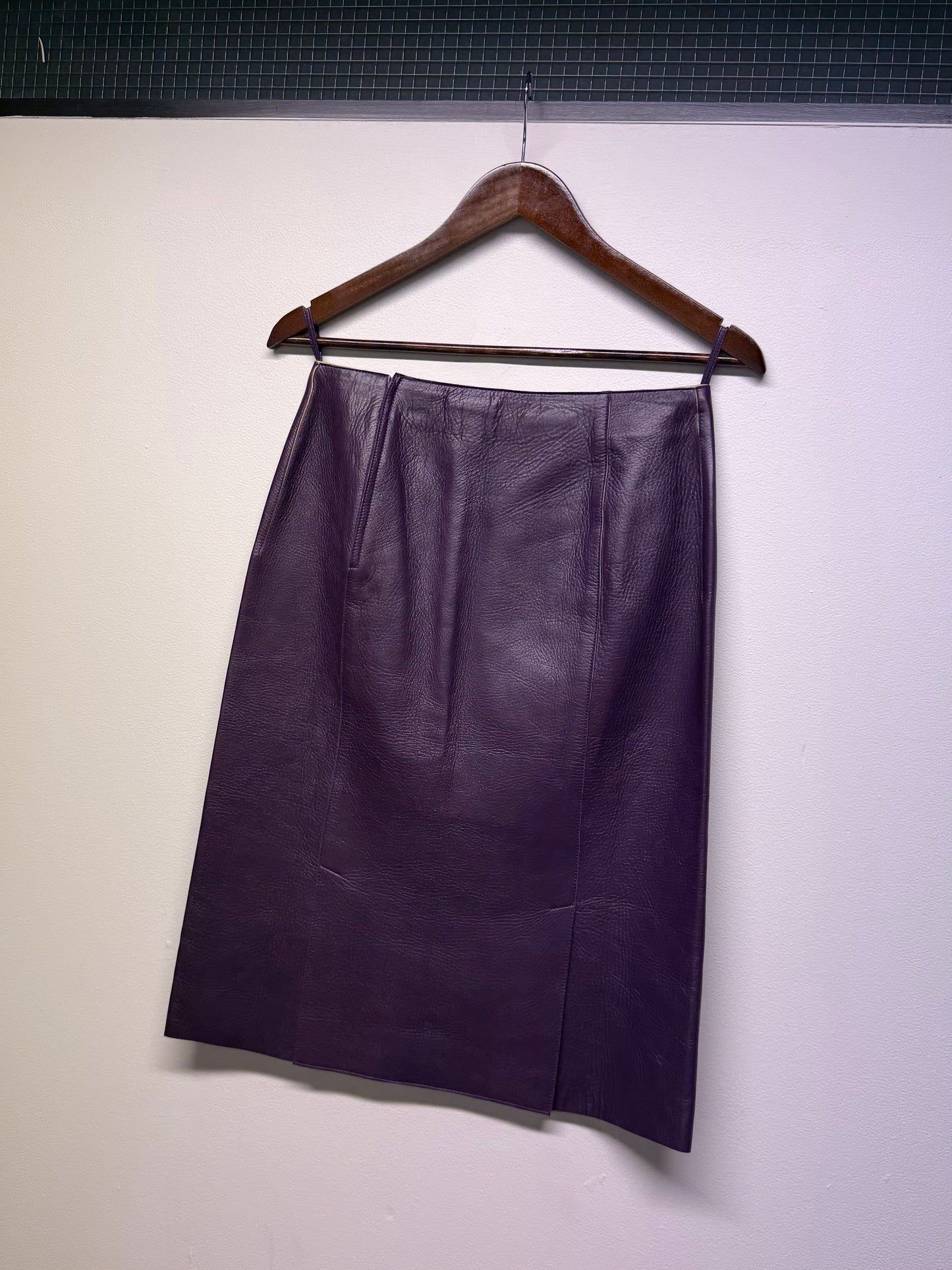 FW 00 Prada Leather Skirt