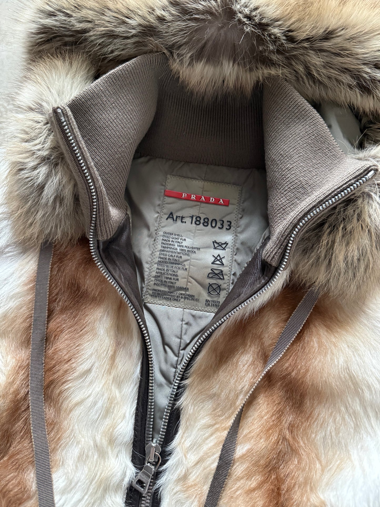 Prada Sport Fur Parka
