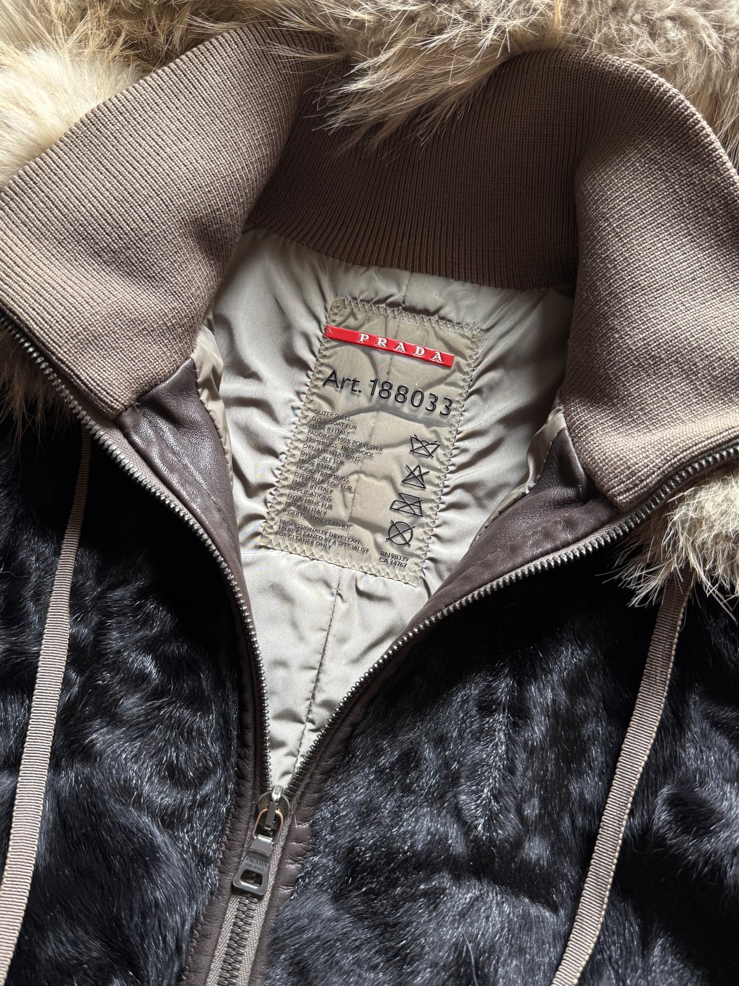 Prada Sport Fur Parka