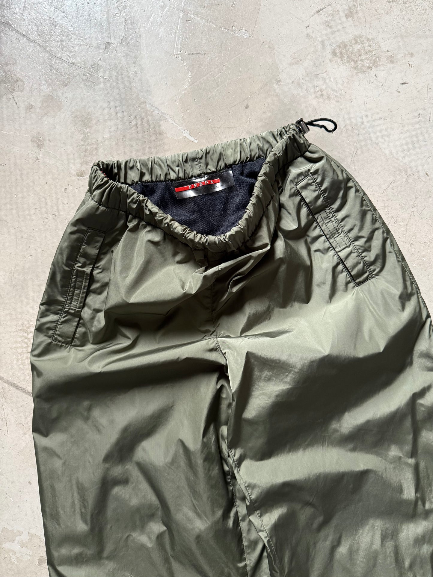 FW 99 Prada Sport Mesh Lined Parachute Pants