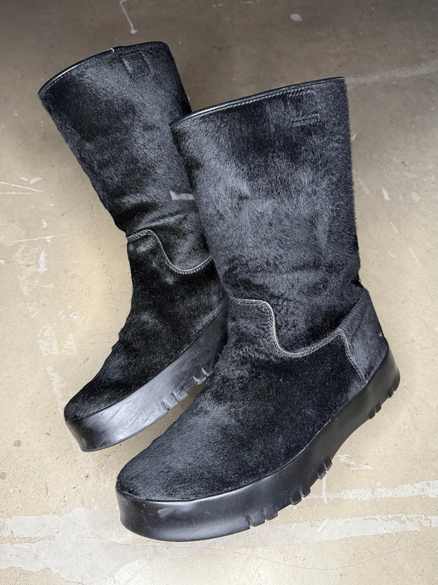 Prada Sport Pony Hair Boots