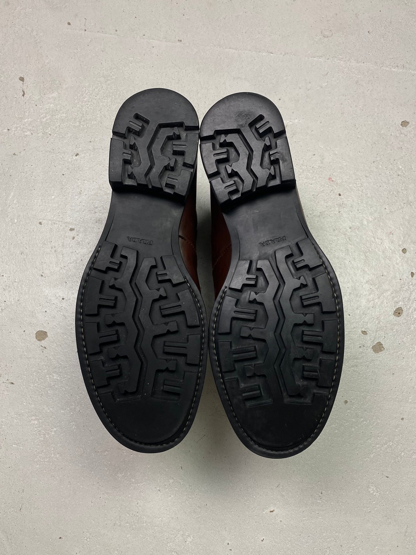 Prada Leather Hiking Boots