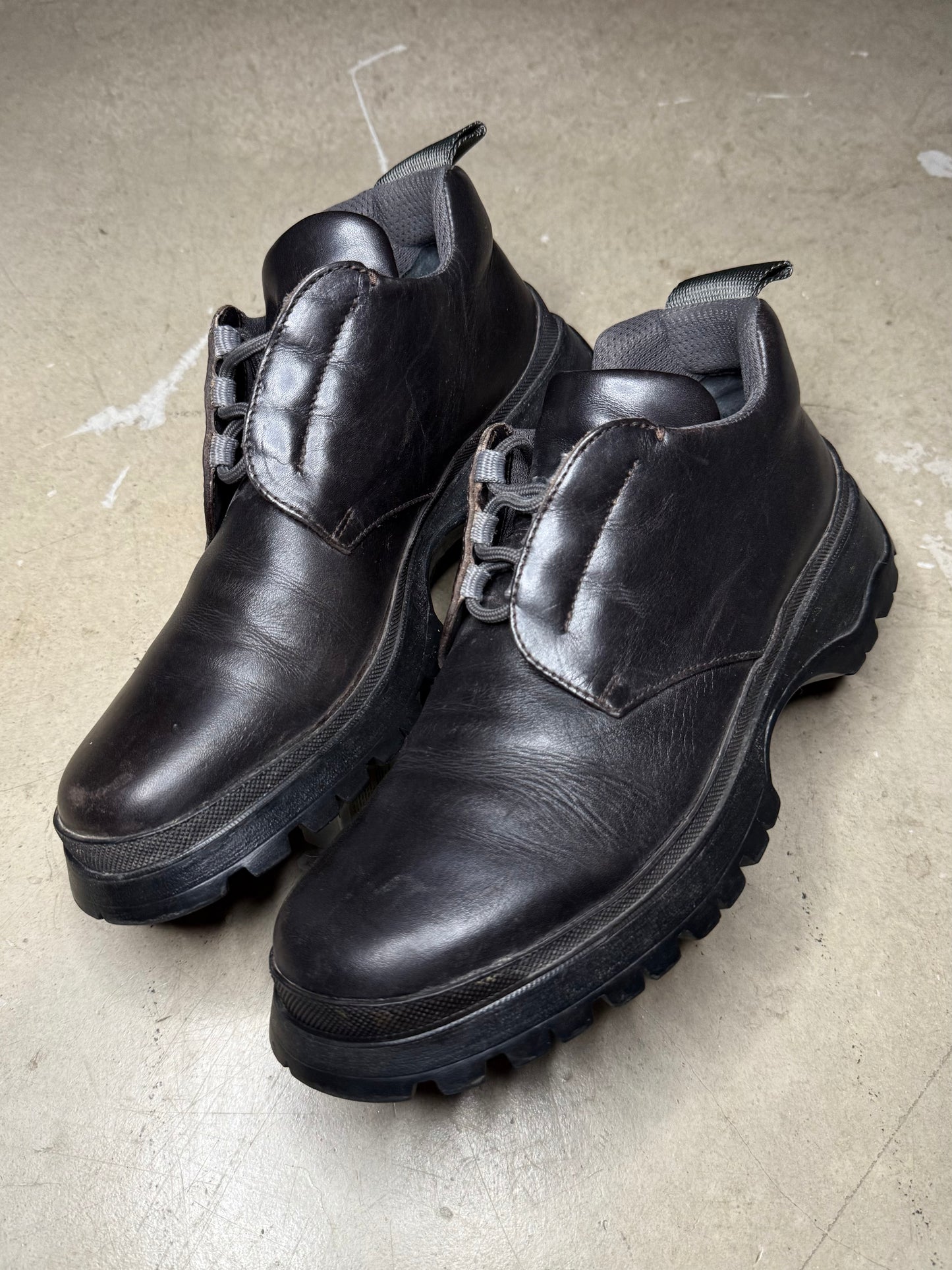 Prada Leather Vibram Derbies