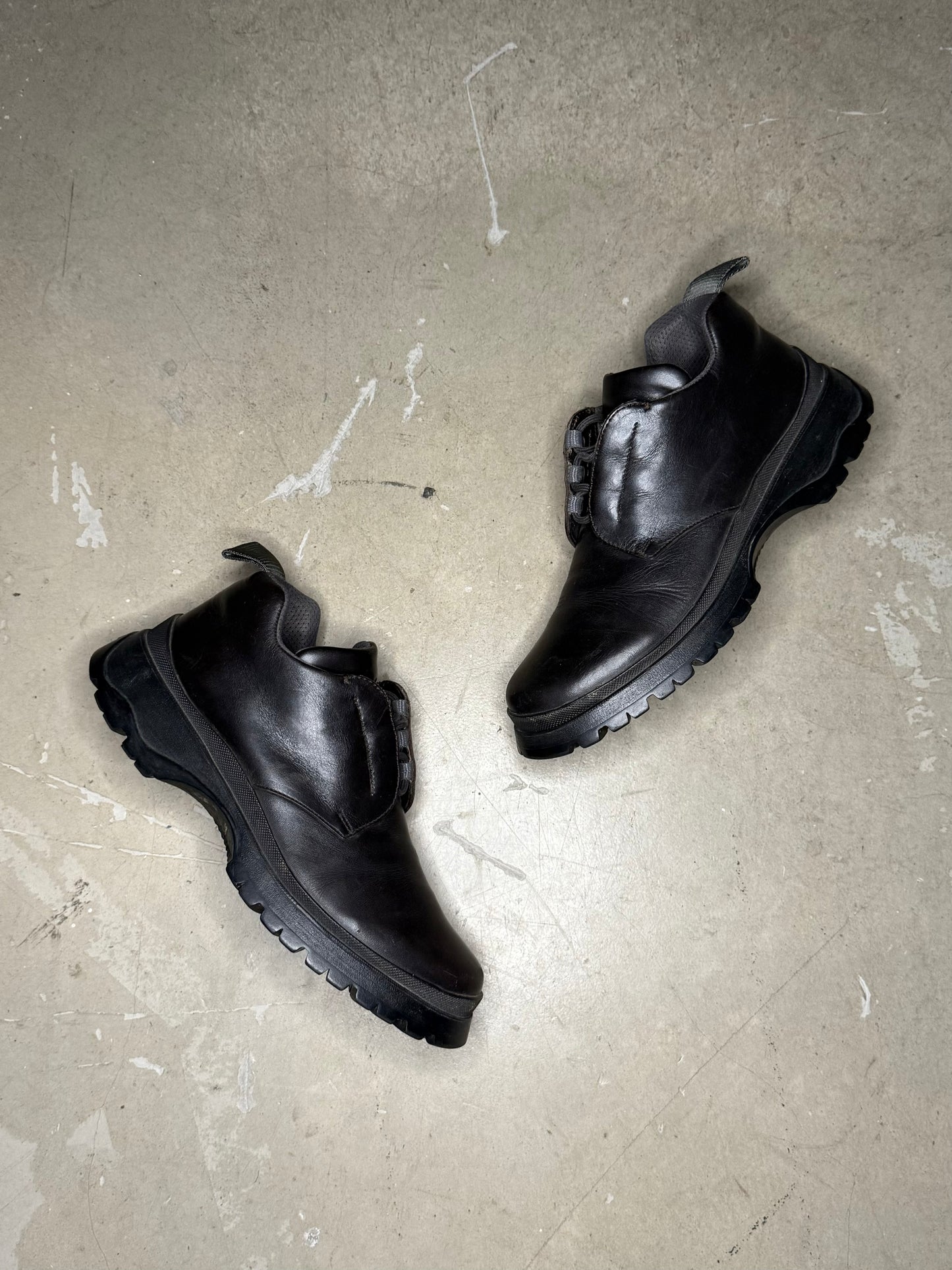 Prada Leather Vibram Derbies