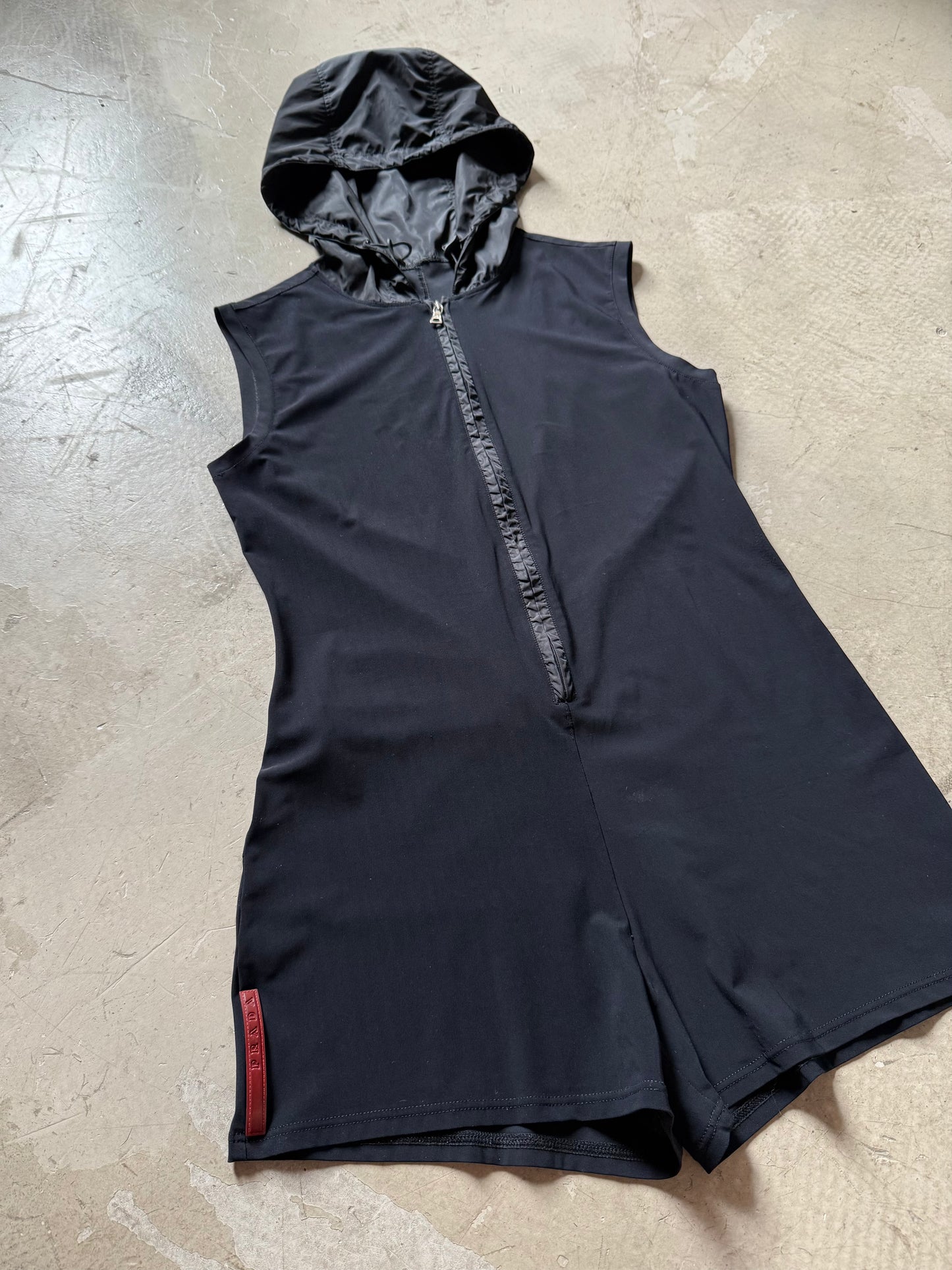 Prada Sport Hooded Jumpsuit