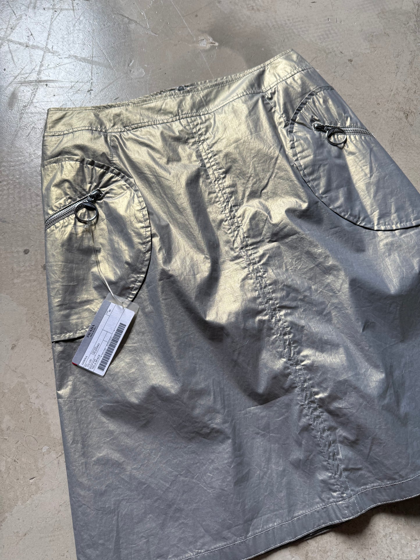 Prada Sport Metallic Skirt