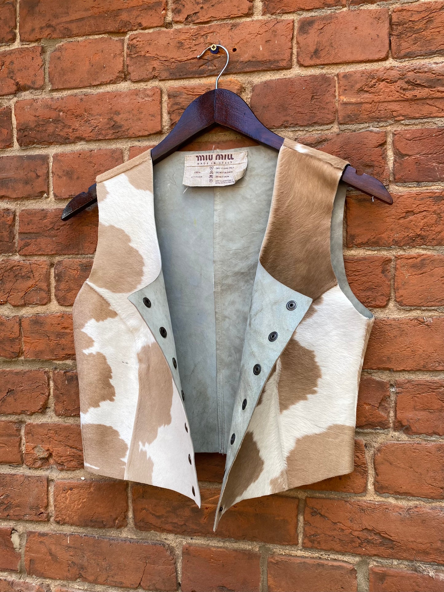 FW 93 Miu Miu Calfskin Vest