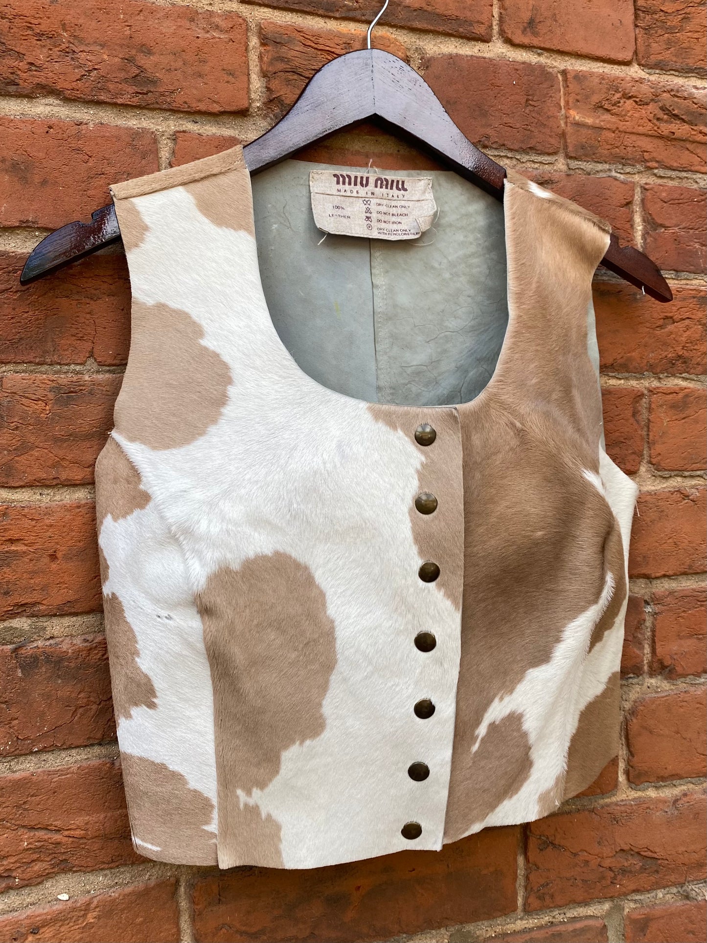 FW 93 Miu Miu Calfskin Vest