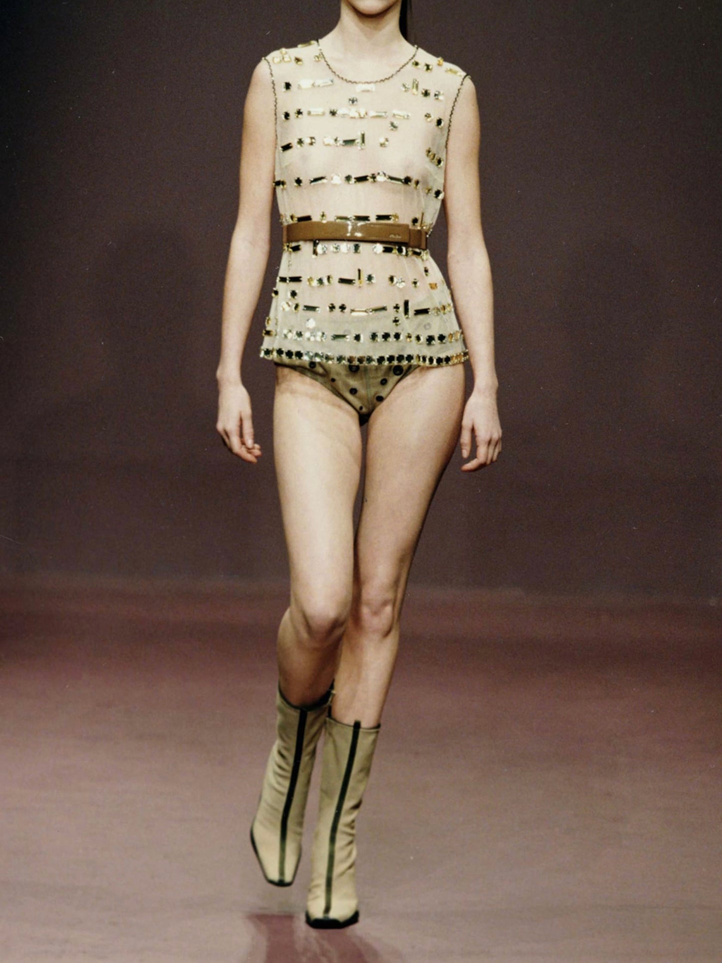 FW 99 Prada Heeled Boots