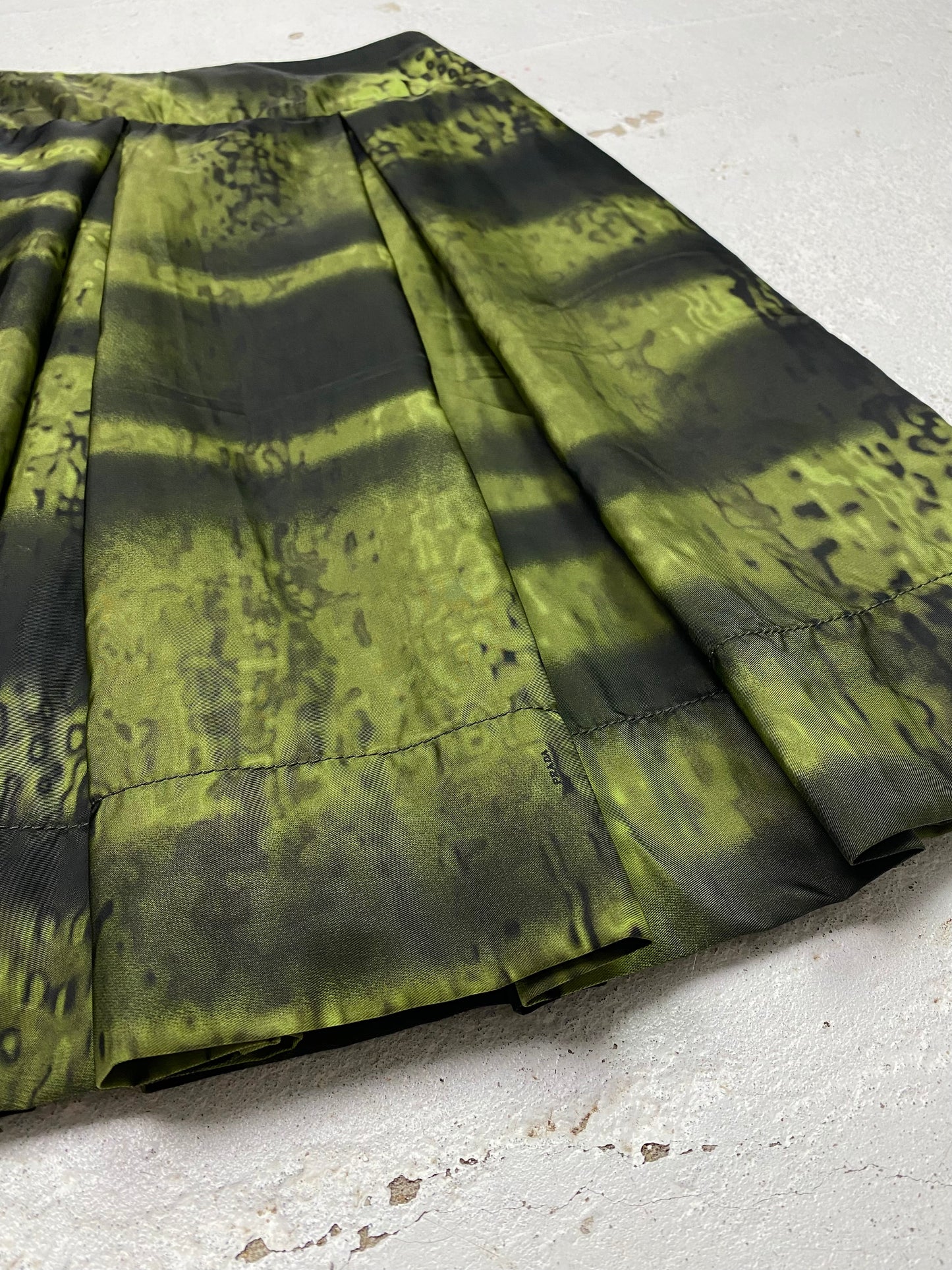 FW 04 Prada Box Pleated Skirt