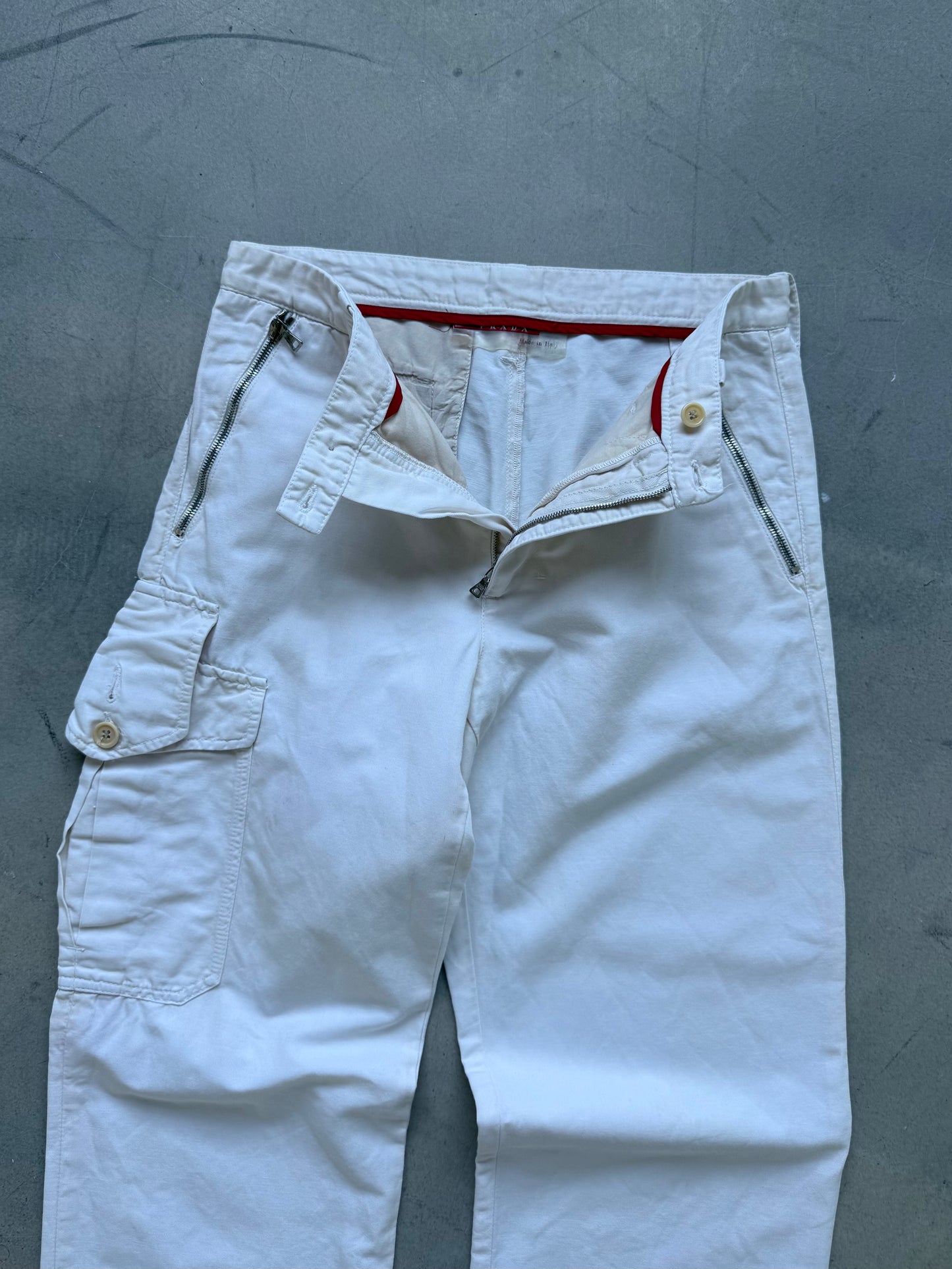 Prada Sport Asymmetrical Cargo Trousers