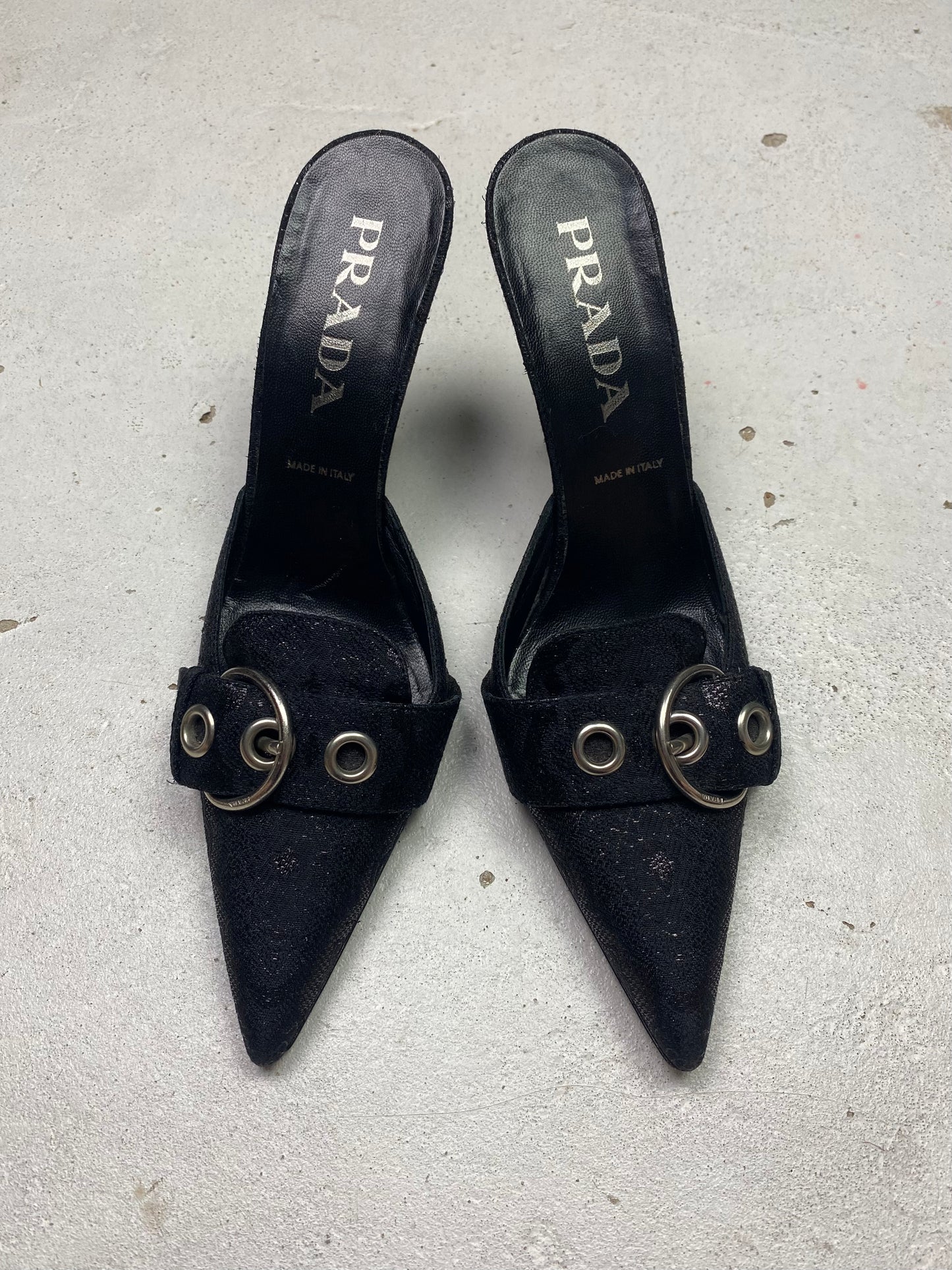 SS 02 Prada Ornamental Mules