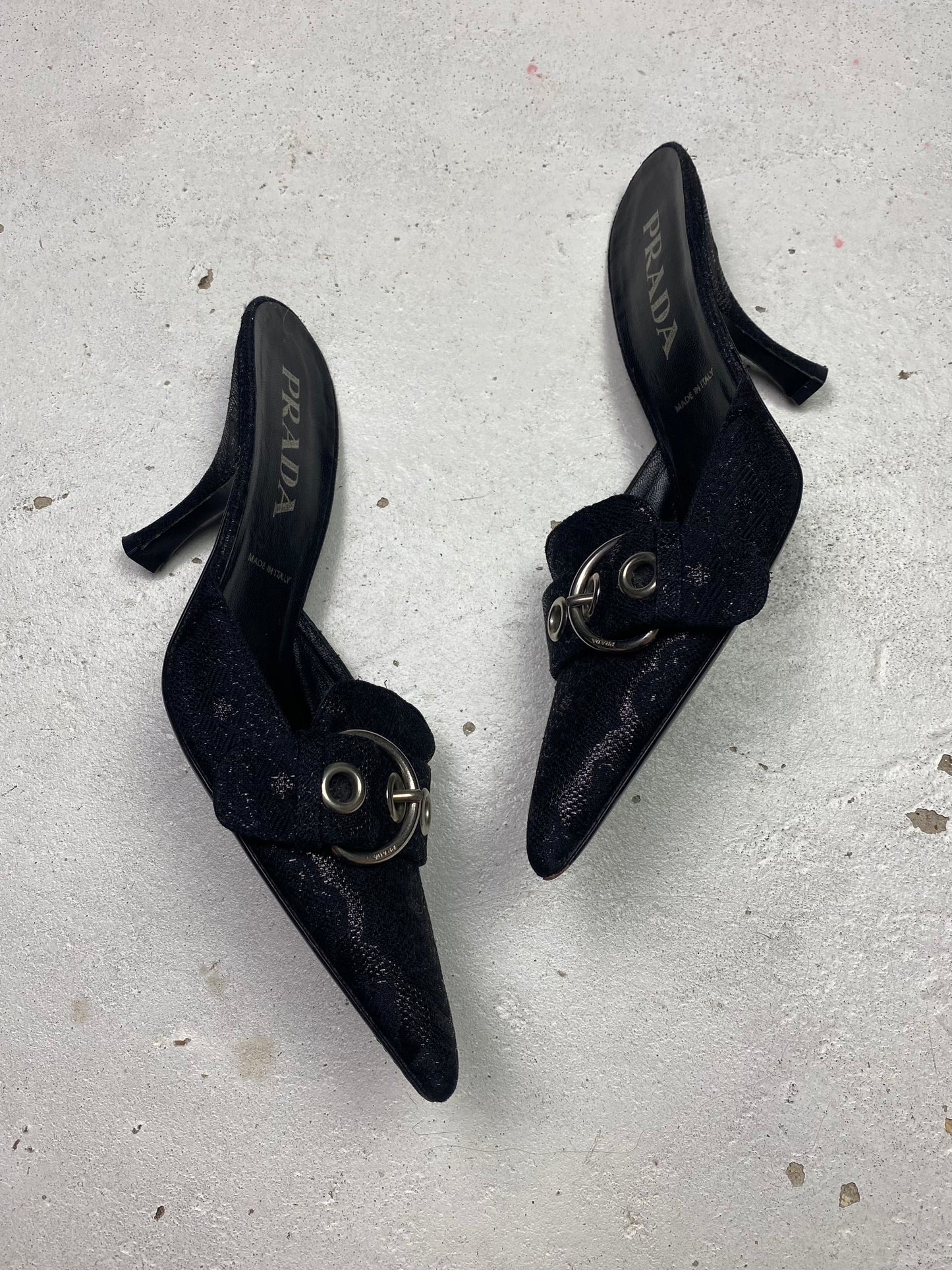 SS 02 Prada Ornamental Mules