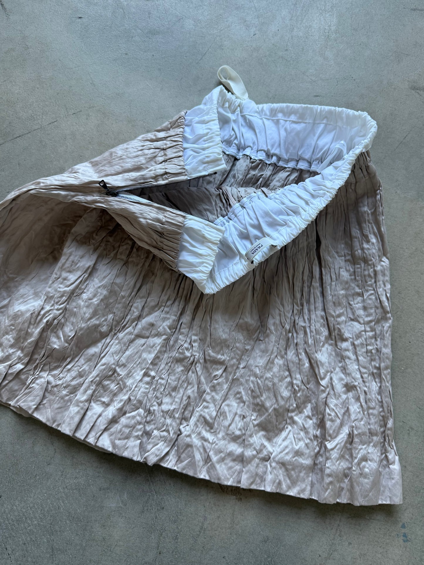 SS 09 Prada Metal Blend Skirt