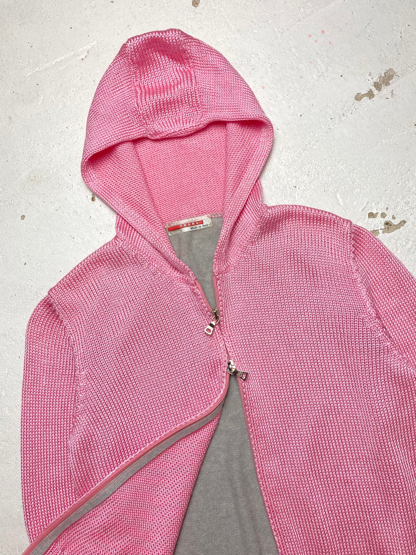 SS 01 Prada Sport Knit Hoodie