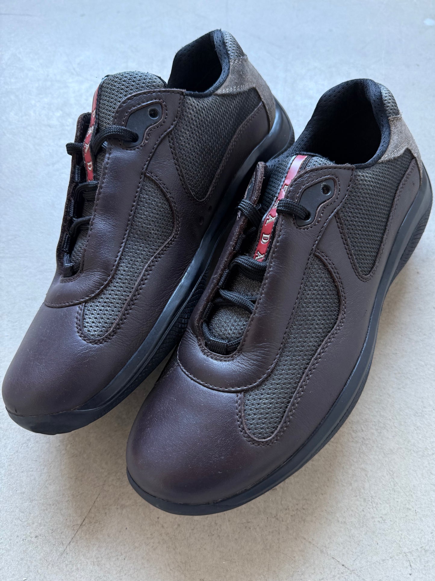 Prada Americas Cup Leather Trainers