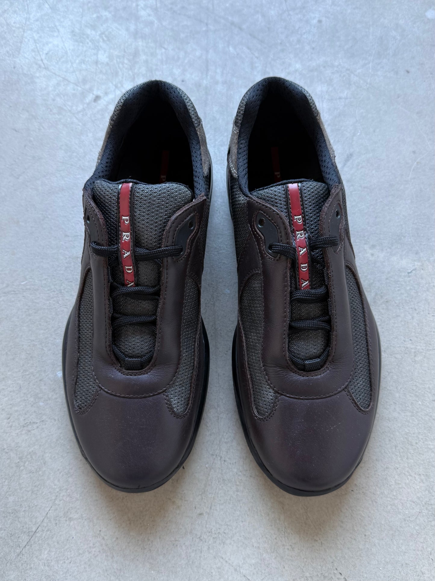 Prada Americas Cup Leather Trainers