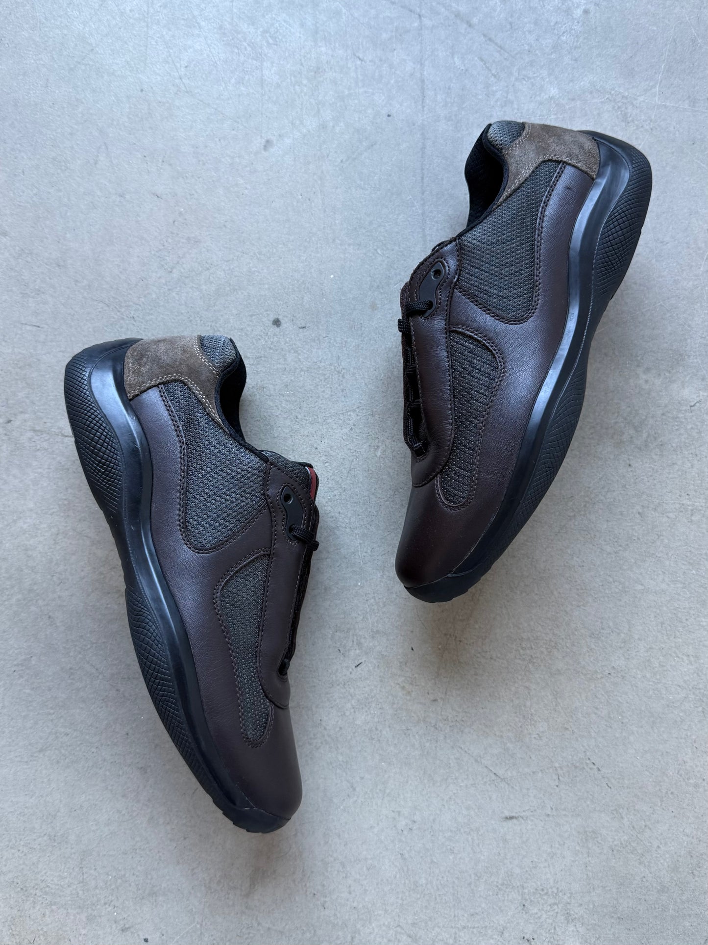 Prada Americas Cup Leather Trainers