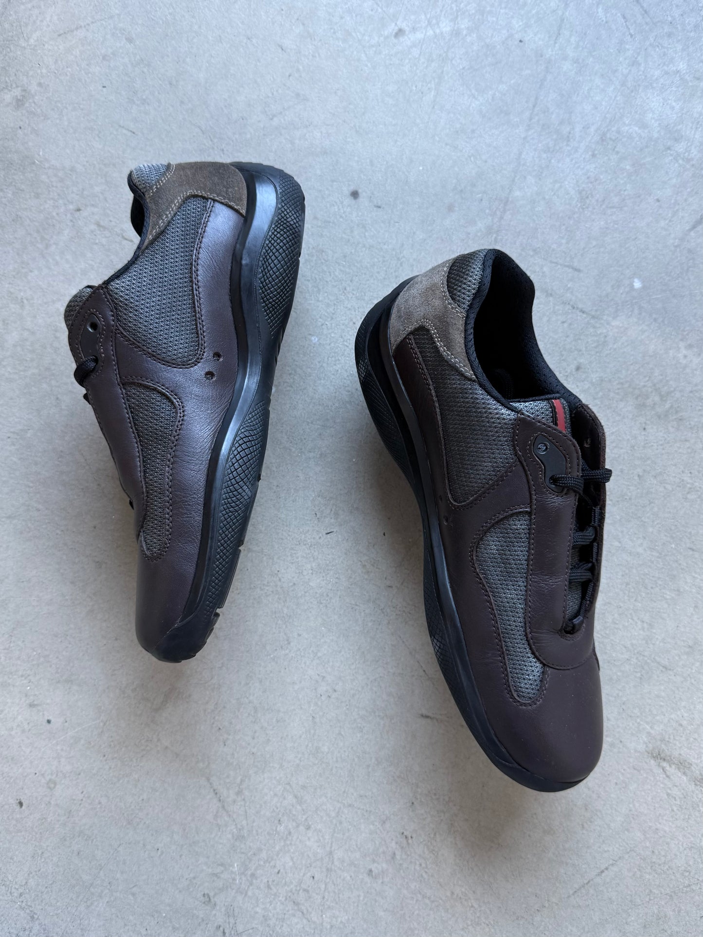 Prada Americas Cup Leather Trainers