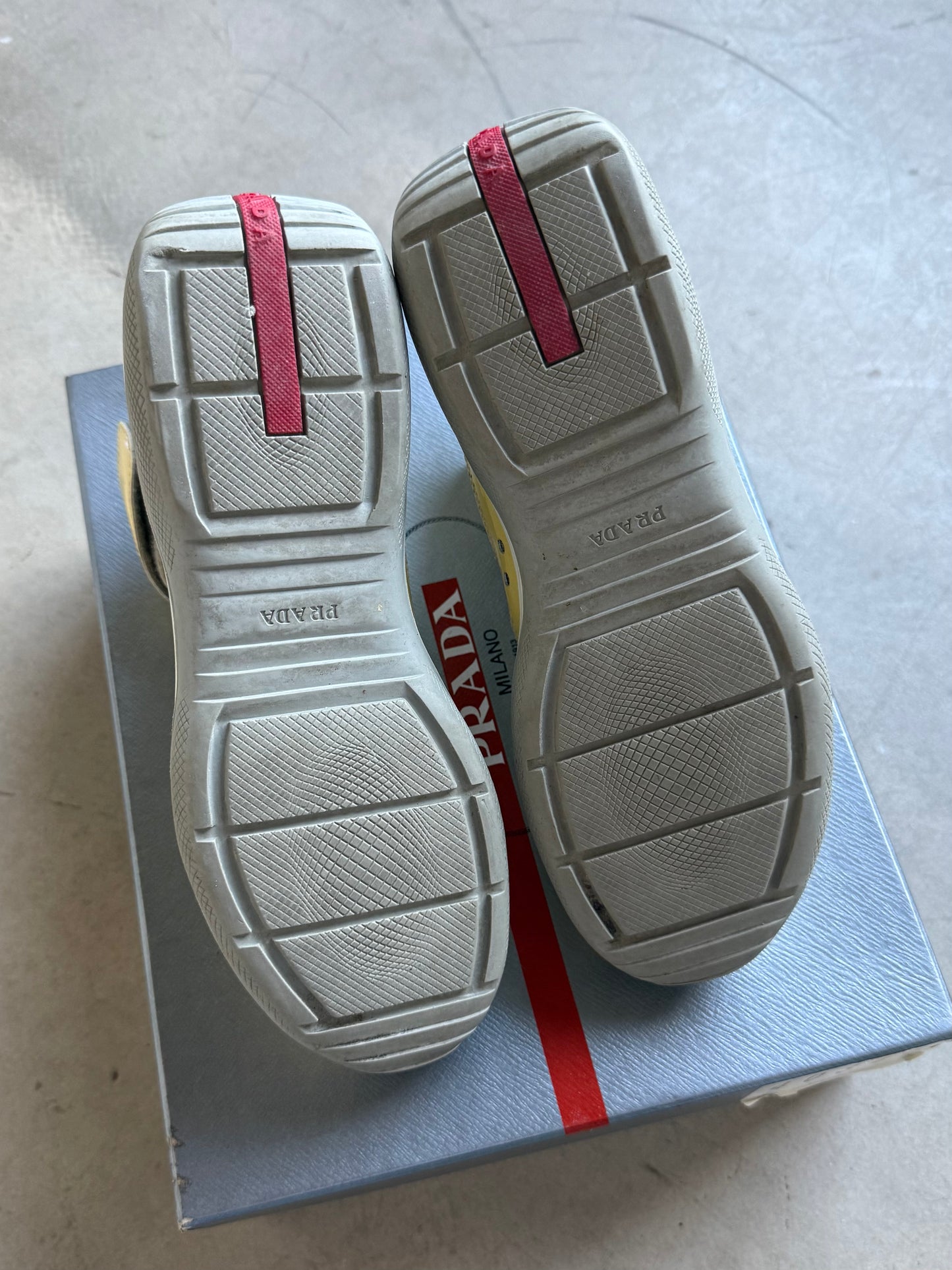 2010 Prada Americas Cup Mid Patent Trainers