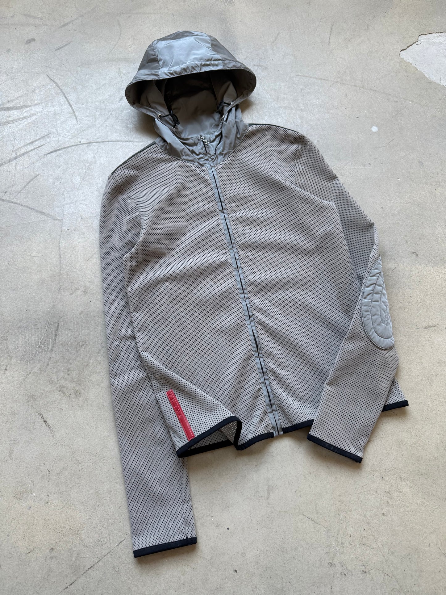 SS 00 Prada Sport Hooded Mesh Jacket
