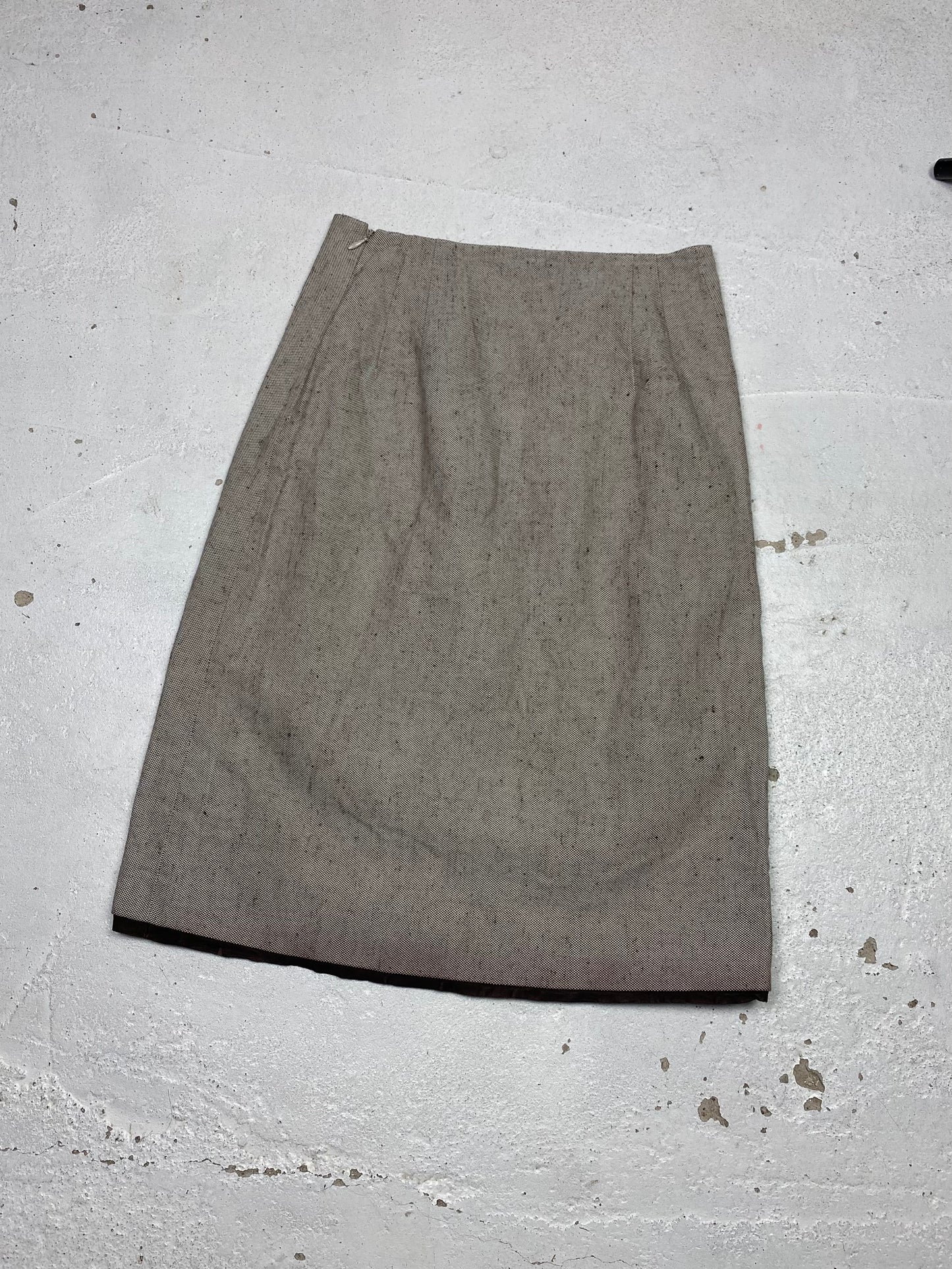 SS 99 Prada Linen Midi Skirt