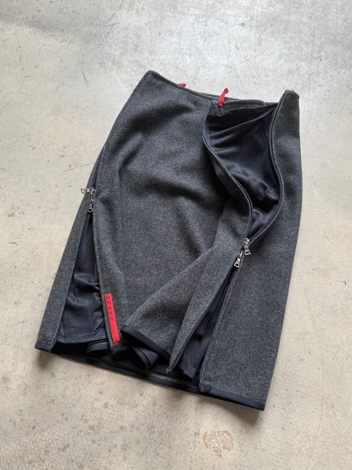 Prada Sport Wool Tech Skirt