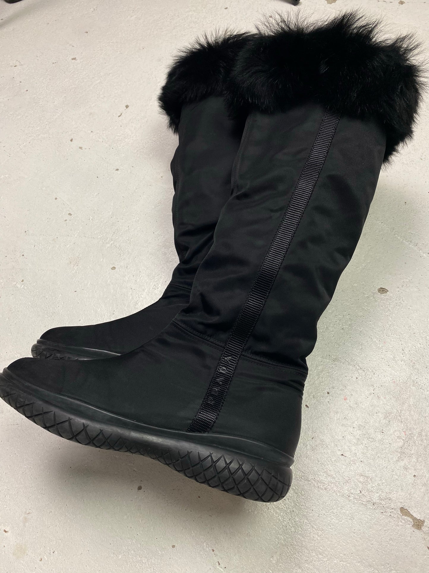 Prada Linea Rossa Fleece Lined Boots