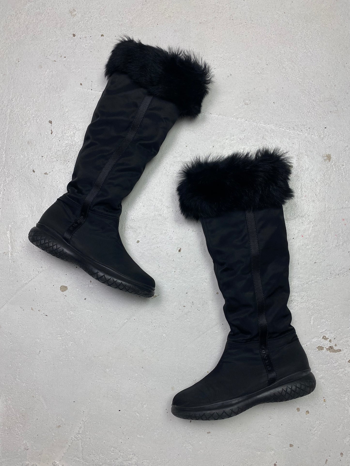 Prada Linea Rossa Fleece Lined Boots